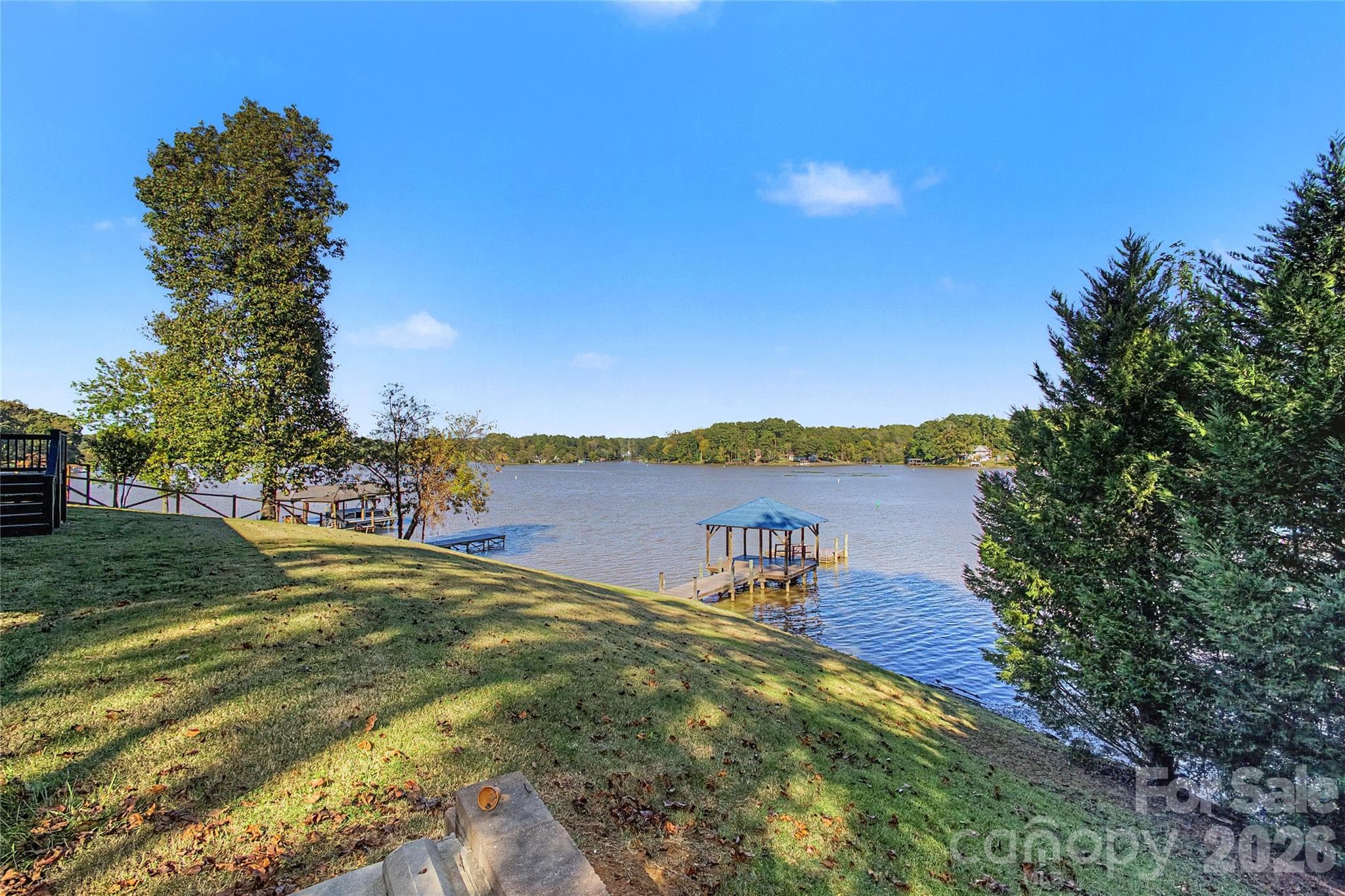 Backyard view - 3121 Lakeside Circle, Belmont