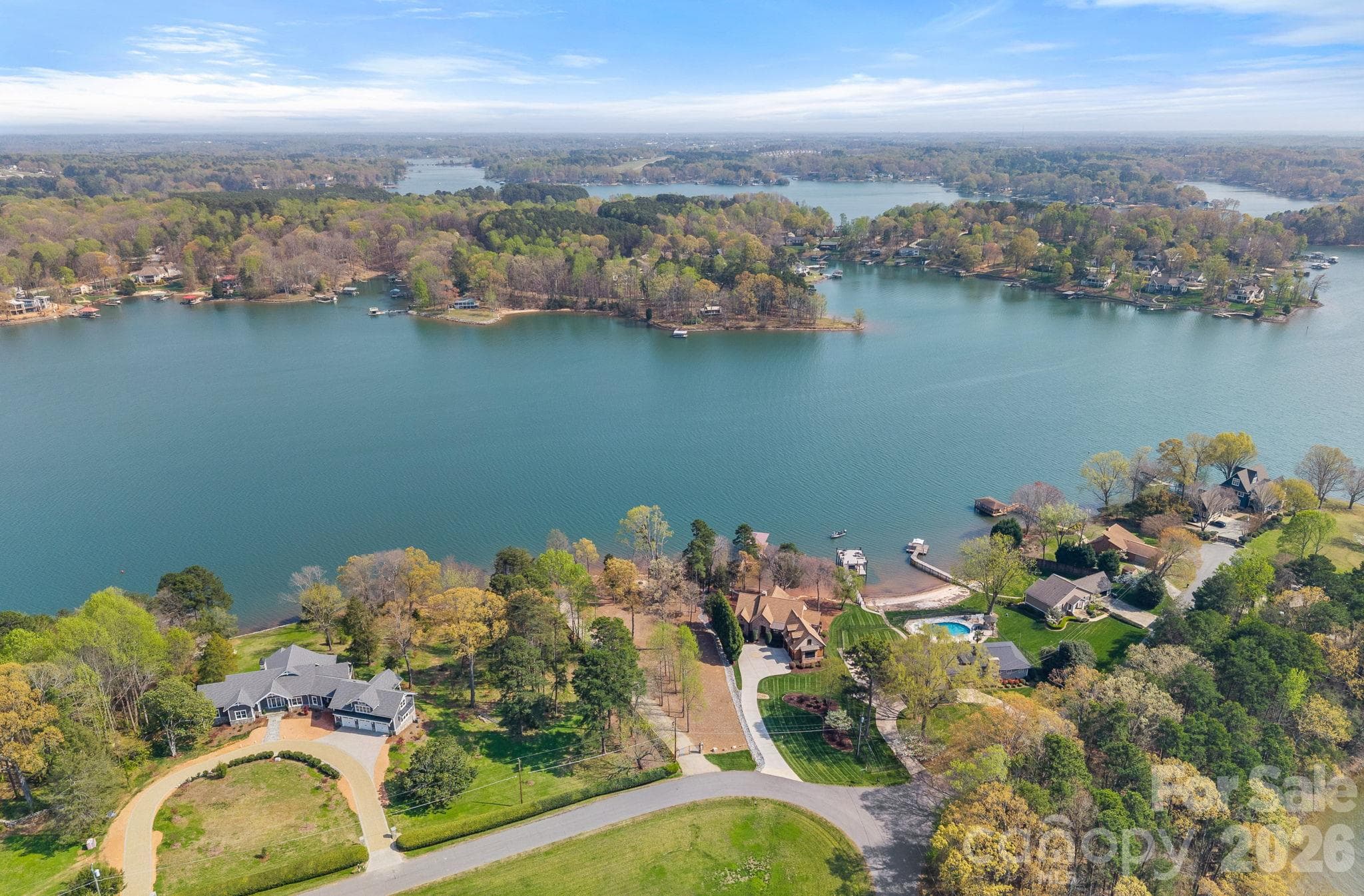 AMAZING WATER VIEWS FROM THIS .72 ACRE LOT., 160' OF SHORELINE - 841 Morrison Farm Road, Troutman