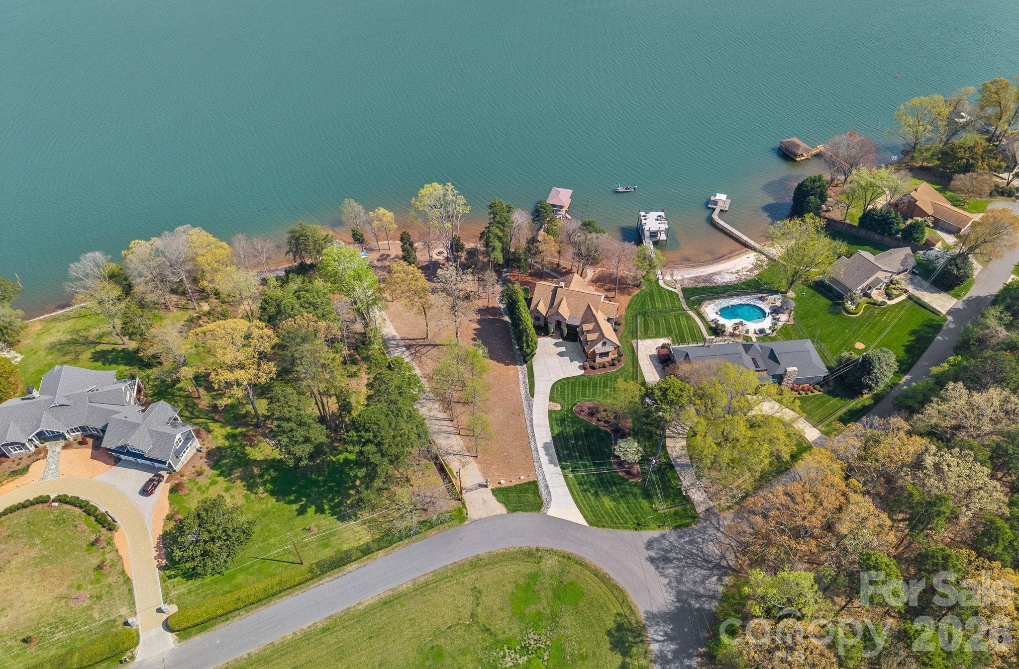 APPROXIMATELY 42' ON THE ROAD AT GATED ENTRANCE - 841 Morrison Farm Road, Troutman