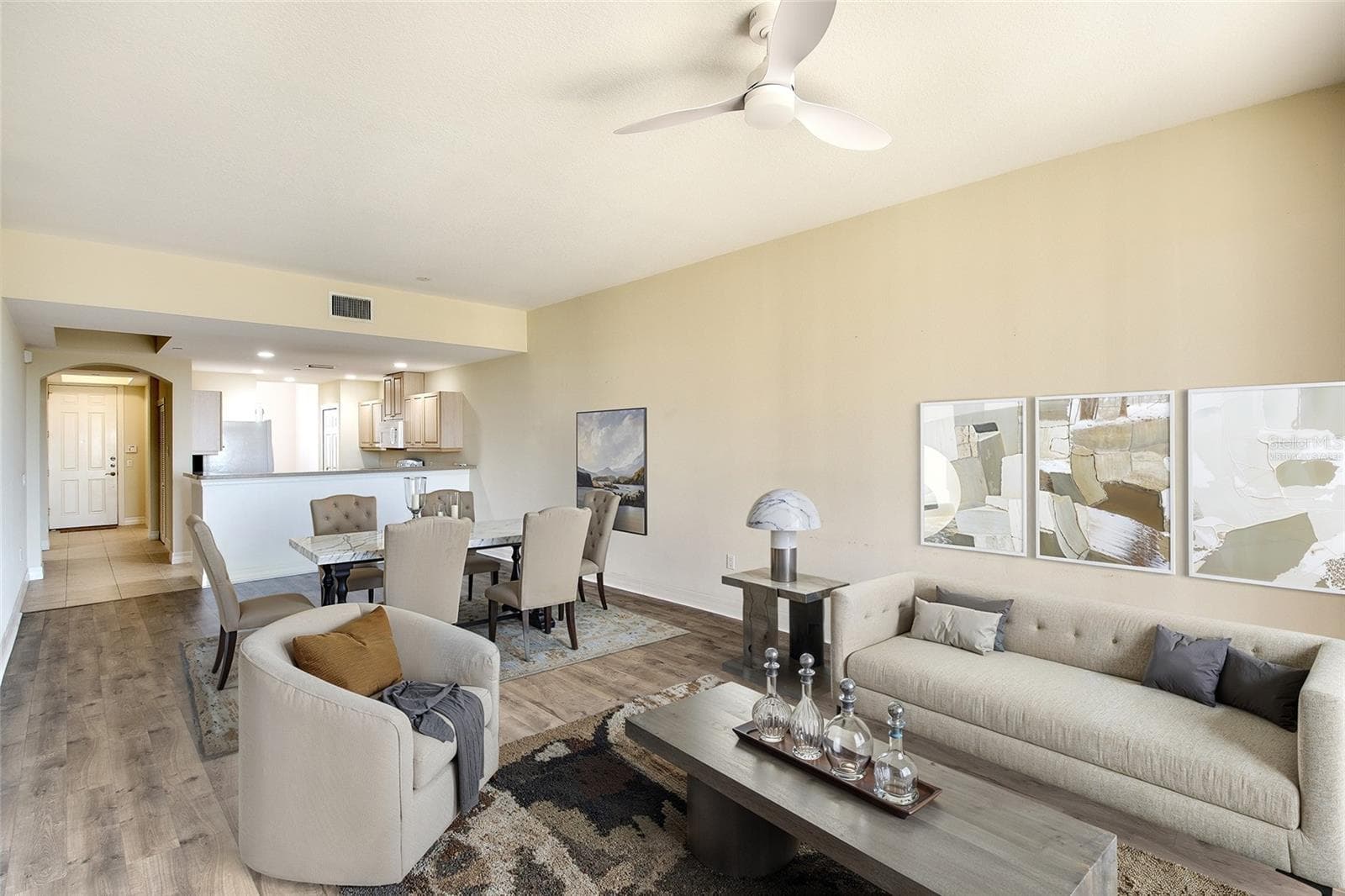 Virtually Staged Living Room - 1921 MONTE CARLO DR #603, SARASOTA