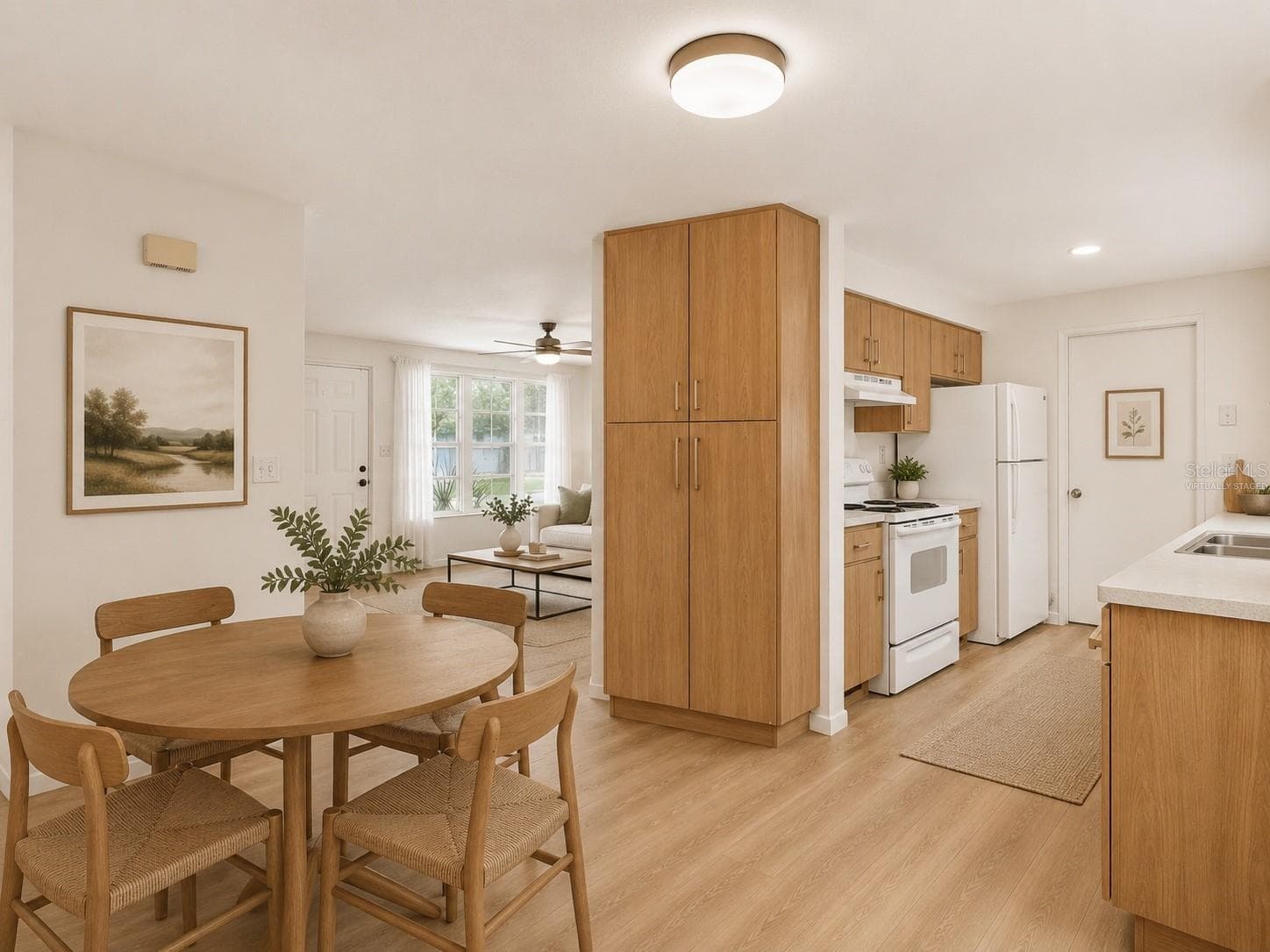 Virtually staged and updated kitchen - 5202 19TH ST W, BRADENTON