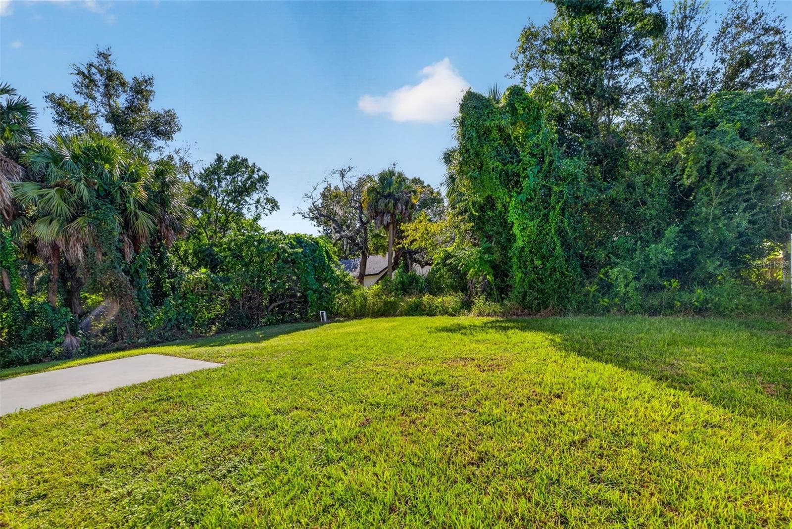 Create your dream outdoor retreat in this generously sized backyard. - 16107 SEA PINES DR, HUDSON