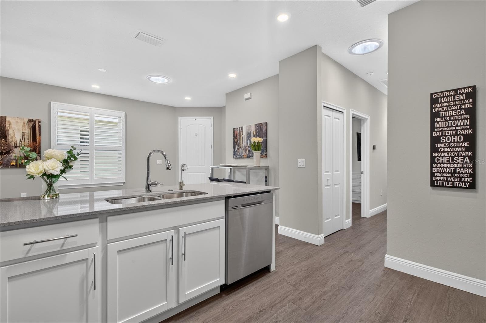 You can see some of the solar tube lights on the ceiling. - 4408 BEDFORD WAY, LEESBURG