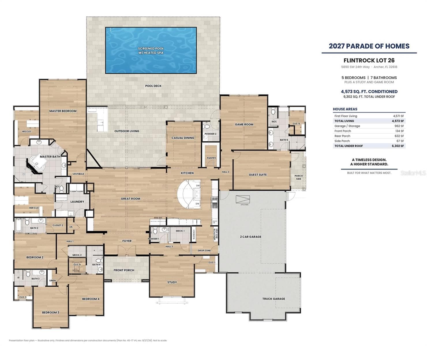 Floor Plan - 5890 SW 124TH WAY, ARCHER