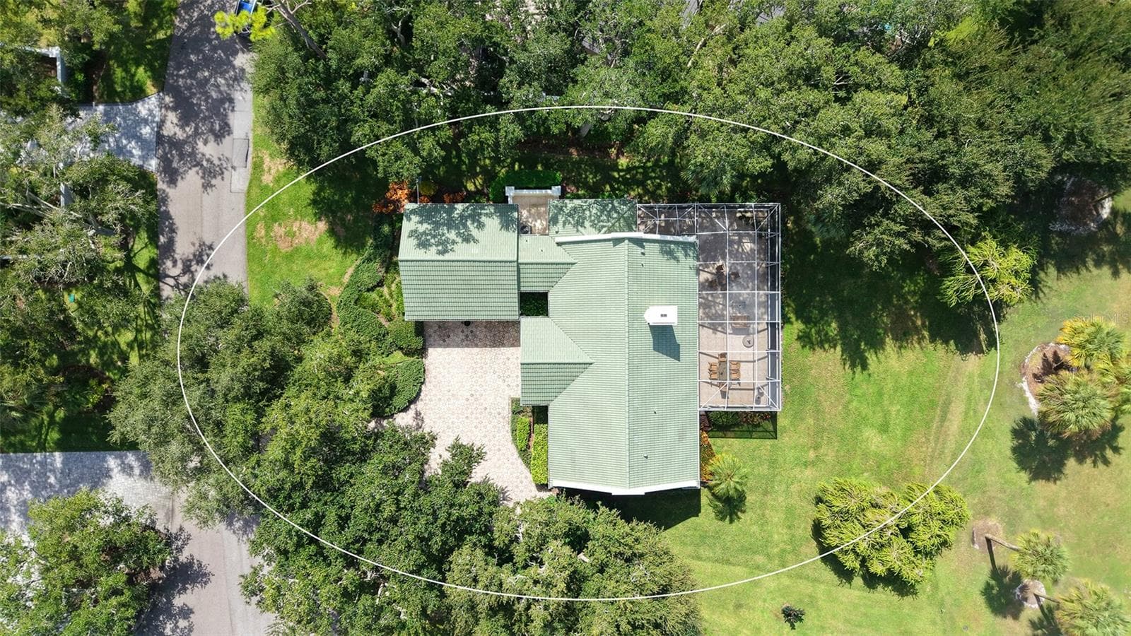 Aerial View of House on Cul De Sac - 227 SAINT JAMES PARK, OSPREY