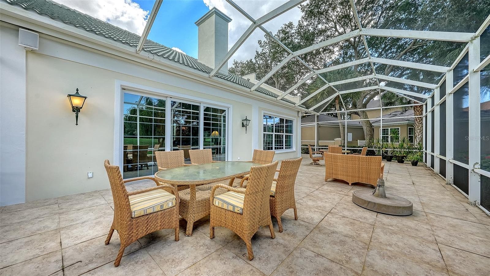 48 x 20 foot Screened and Tiled Lanai Overlooking Eagle Golf Course - 227 SAINT JAMES PARK, OSPREY