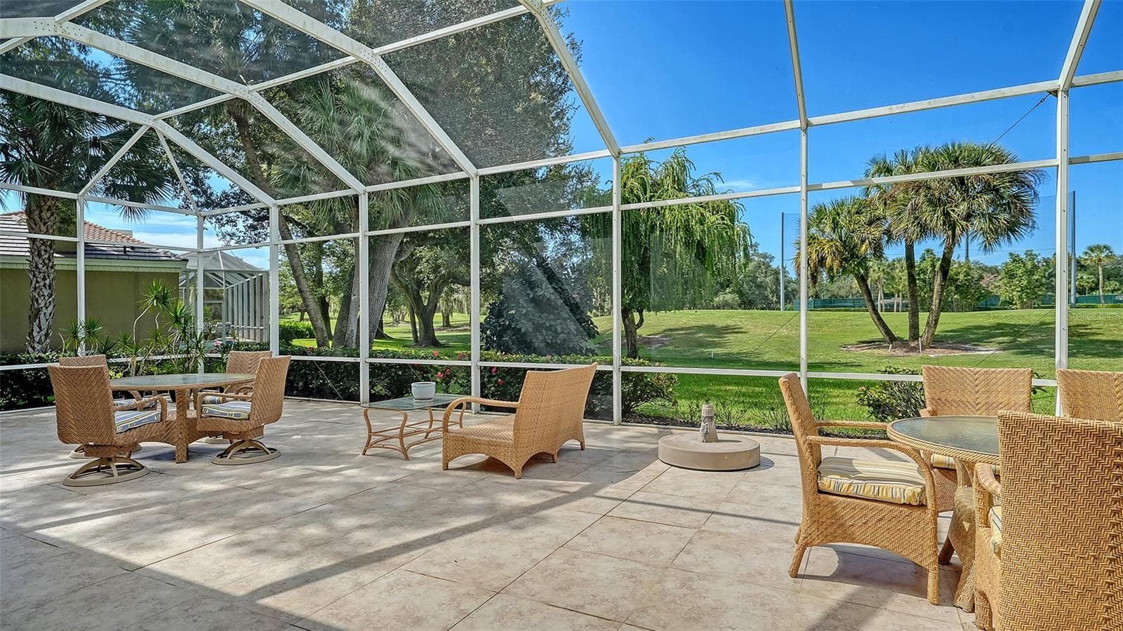 48 x 20 foot Screened and Tiled Lanai Overlooking Eagle Golf Course - 227 SAINT JAMES PARK, OSPREY