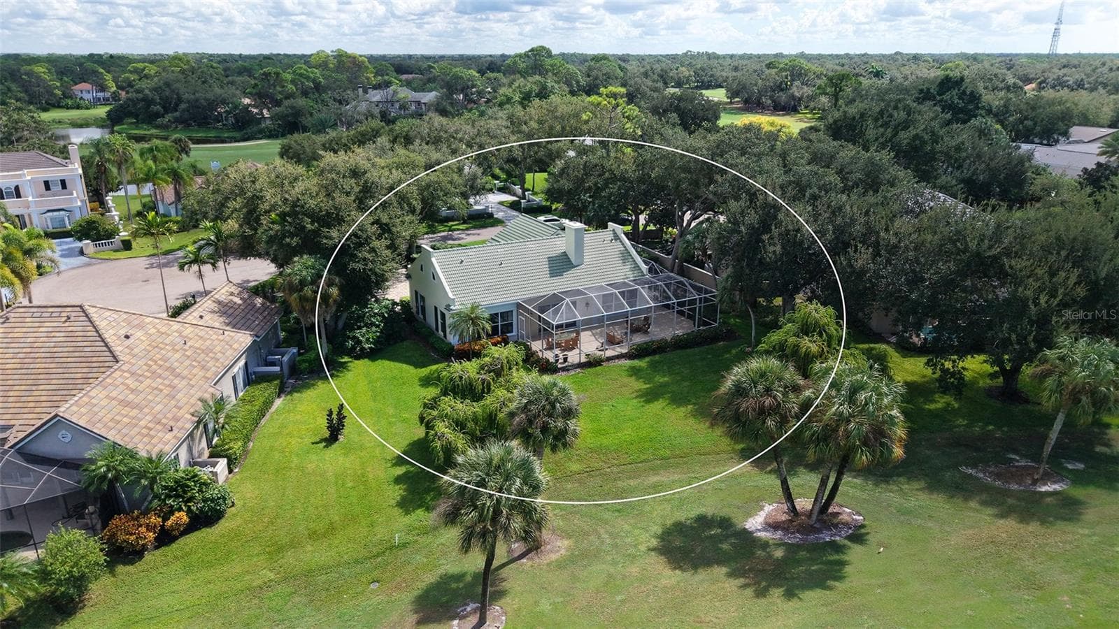 Aerial View: Nearly 1/3 of an ACRE of Land w/Privacy and Exclusivity! - 227 SAINT JAMES PARK, OSPREY