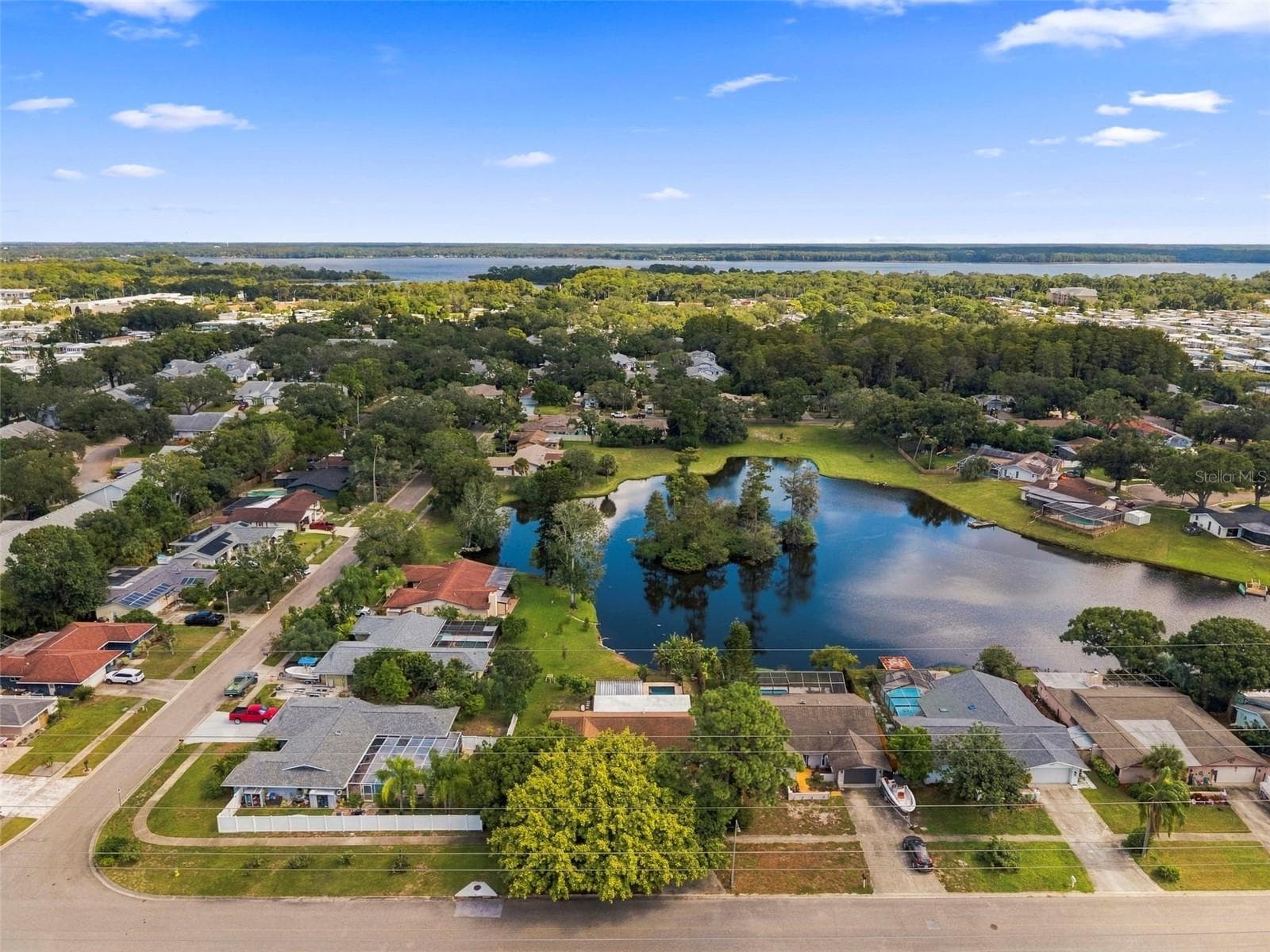 view to Lake Tarpon - 1279 S DISSTON AVE, TARPON SPRINGS