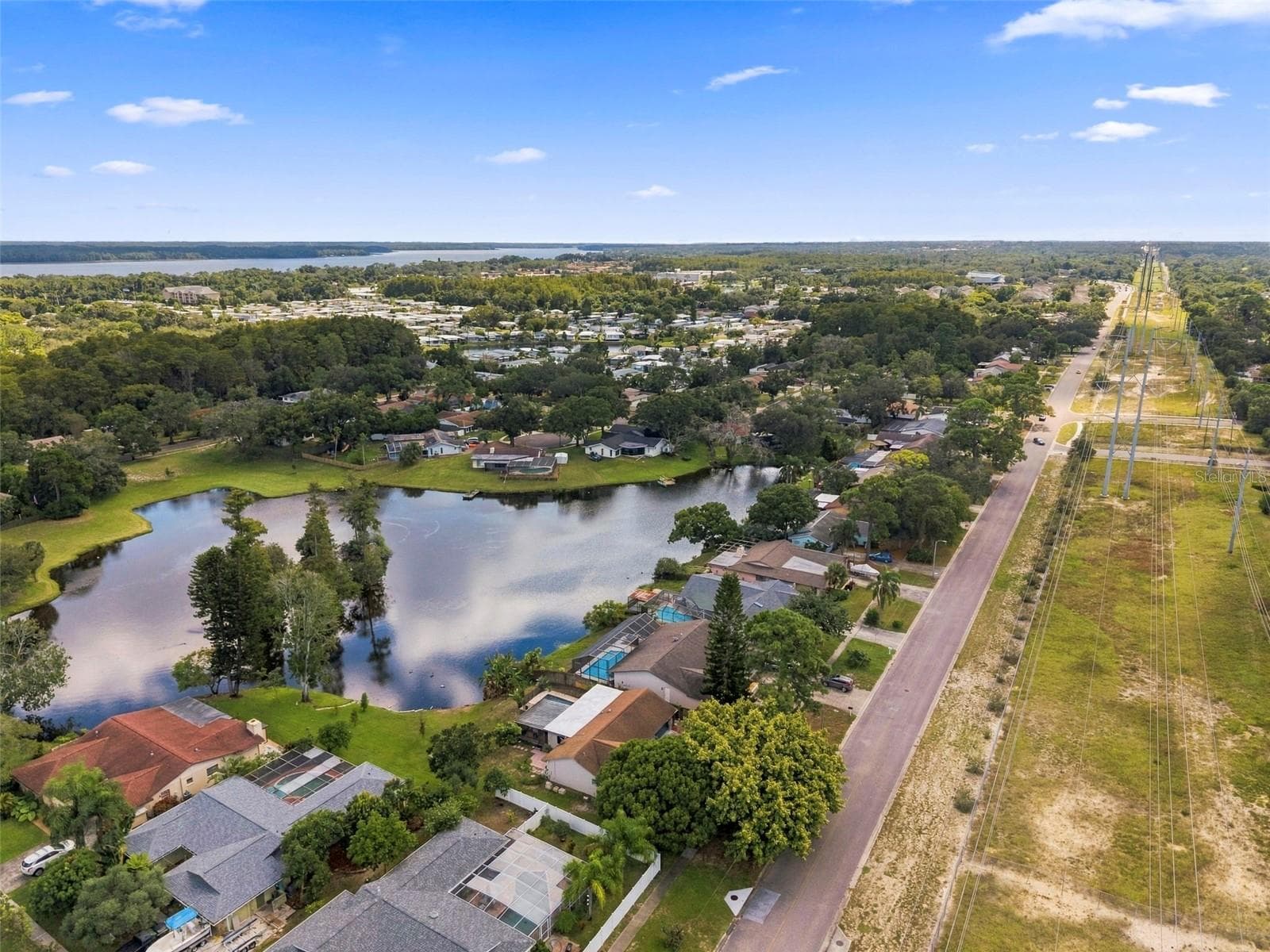 view to Lake Tarpon - 1279 S DISSTON AVE, TARPON SPRINGS