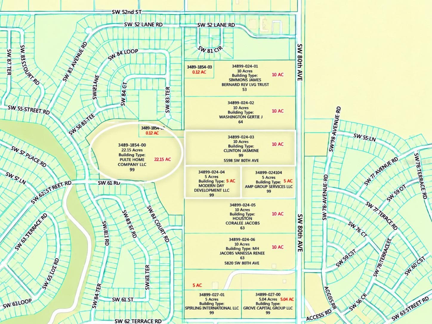 Land at SW 80TH AVE, OCALA, photo 3 of 21