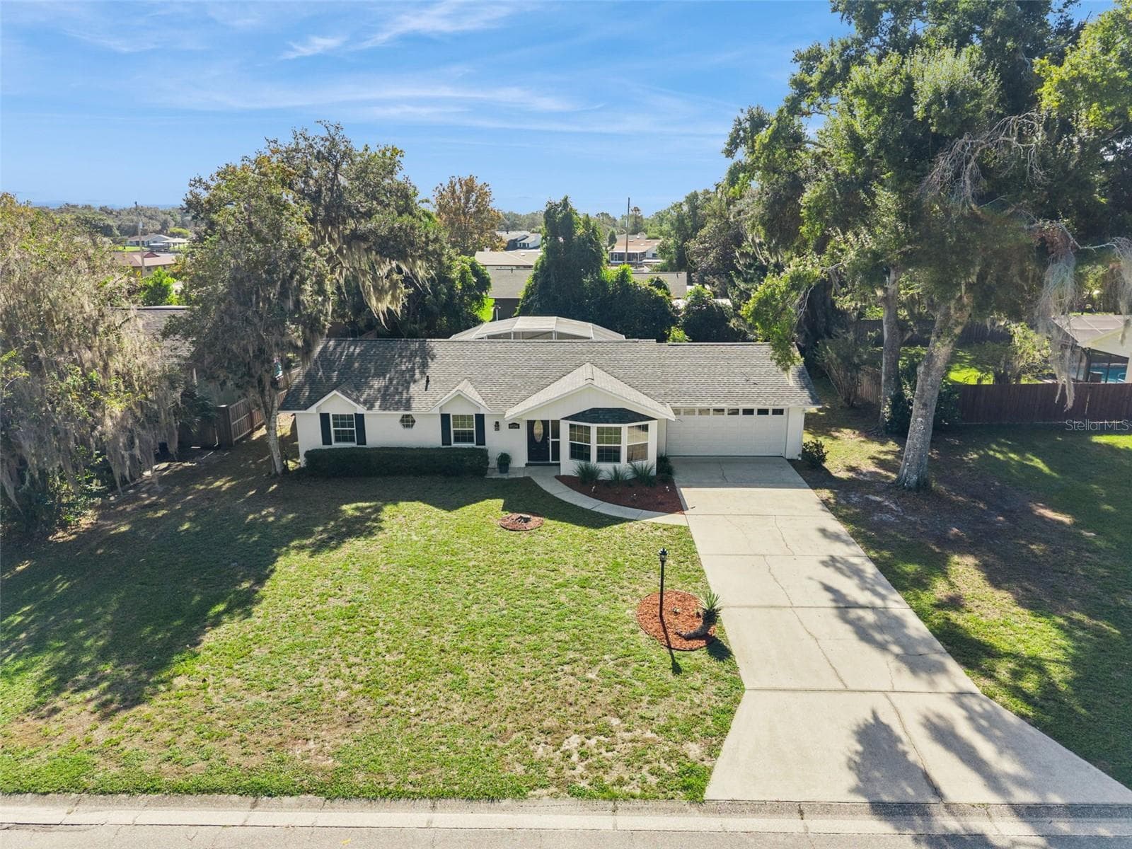 Home and lot from above - 5246 ROYAL OAK DR, FRUITLAND PARK