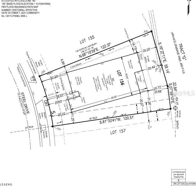 879 Steel Drive Preliminary Plot Plan - 879 STEEL DR, APOLLO BEACH