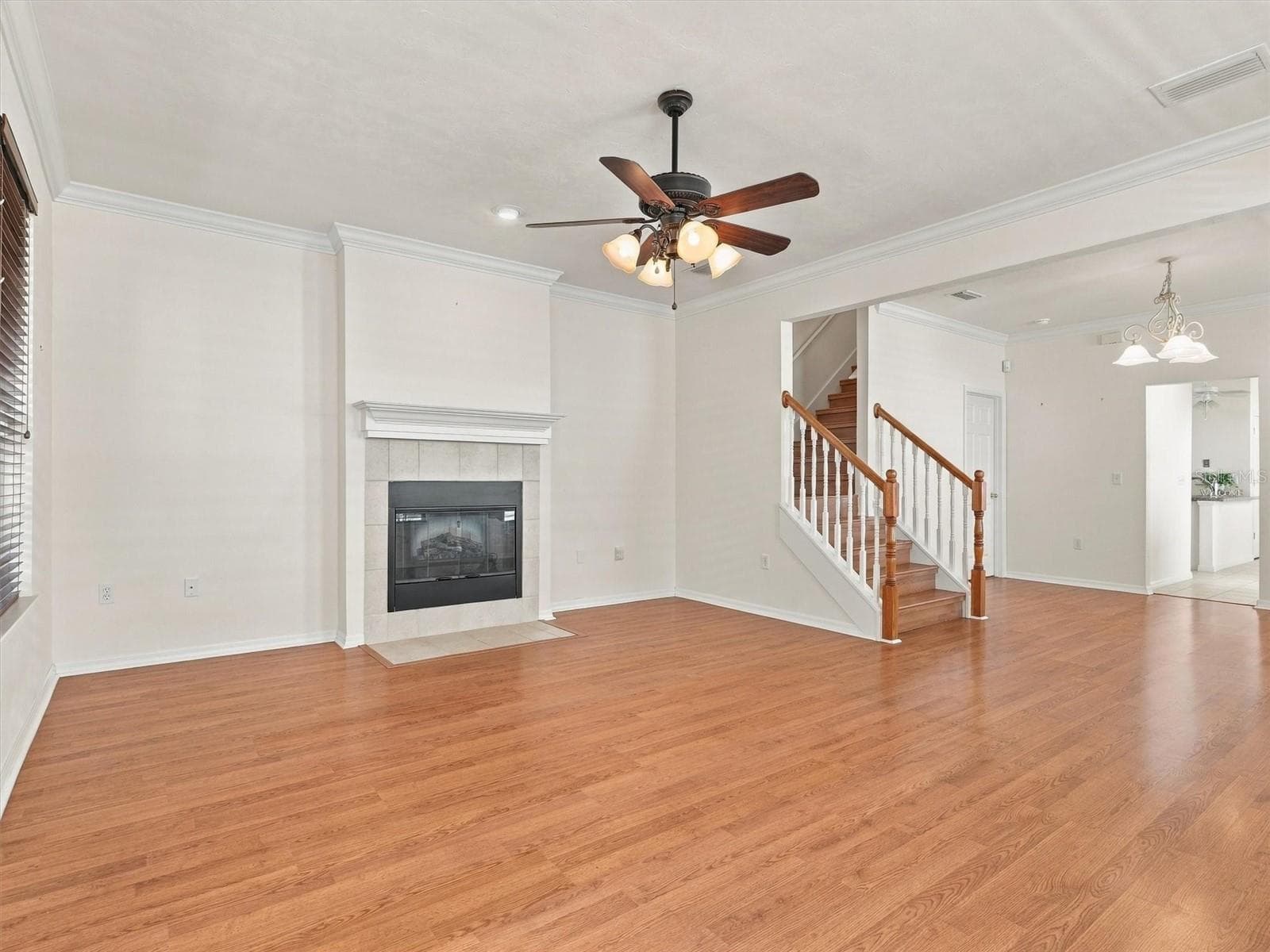 Living Room with Fireplace - 11644 NW 18TH PL, GAINESVILLE