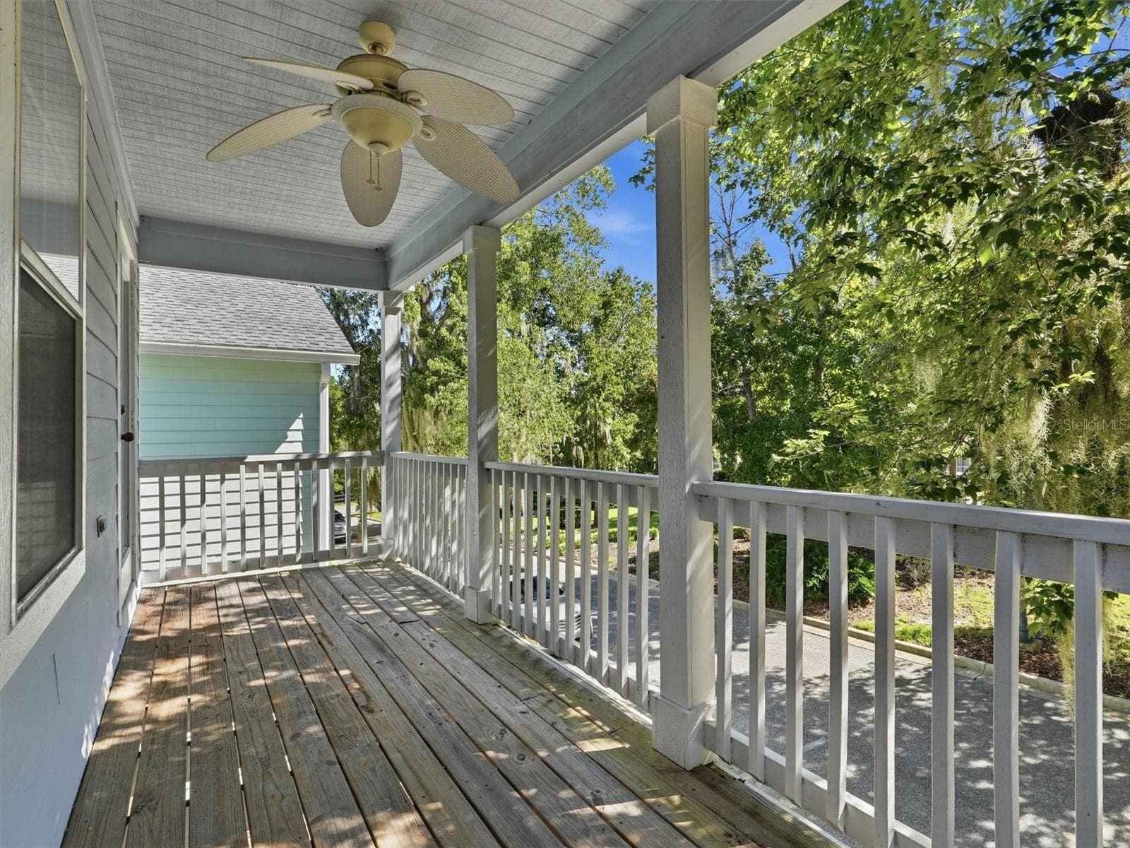 Primary Bedroom Balcony Porch under shade tree - 11644 NW 18TH PL, GAINESVILLE