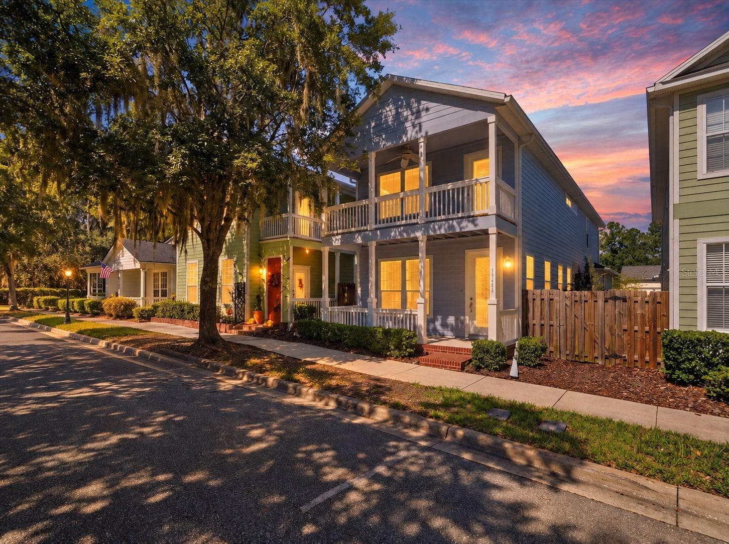 Twilight Photo with Street Lights and Street Parking. - 11644 NW 18TH PL, GAINESVILLE