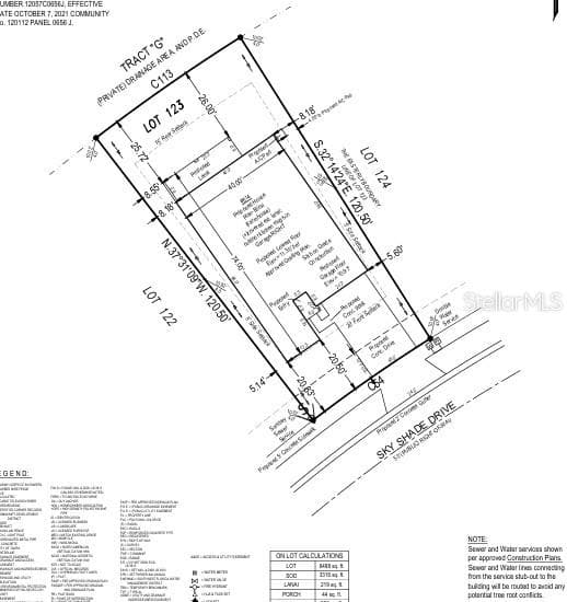 814 Sky Shade Drive Preliminary Plot Plan - 814 SKY SHADE DR, APOLLO BEACH