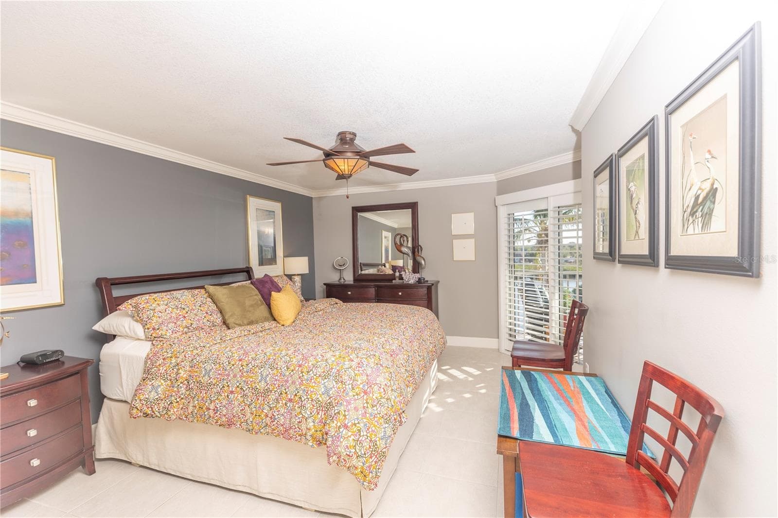 Master Bedroom With Sliding Doors To Water View! - 1401 S MCCALL RD #B-306, ENGLEWOOD