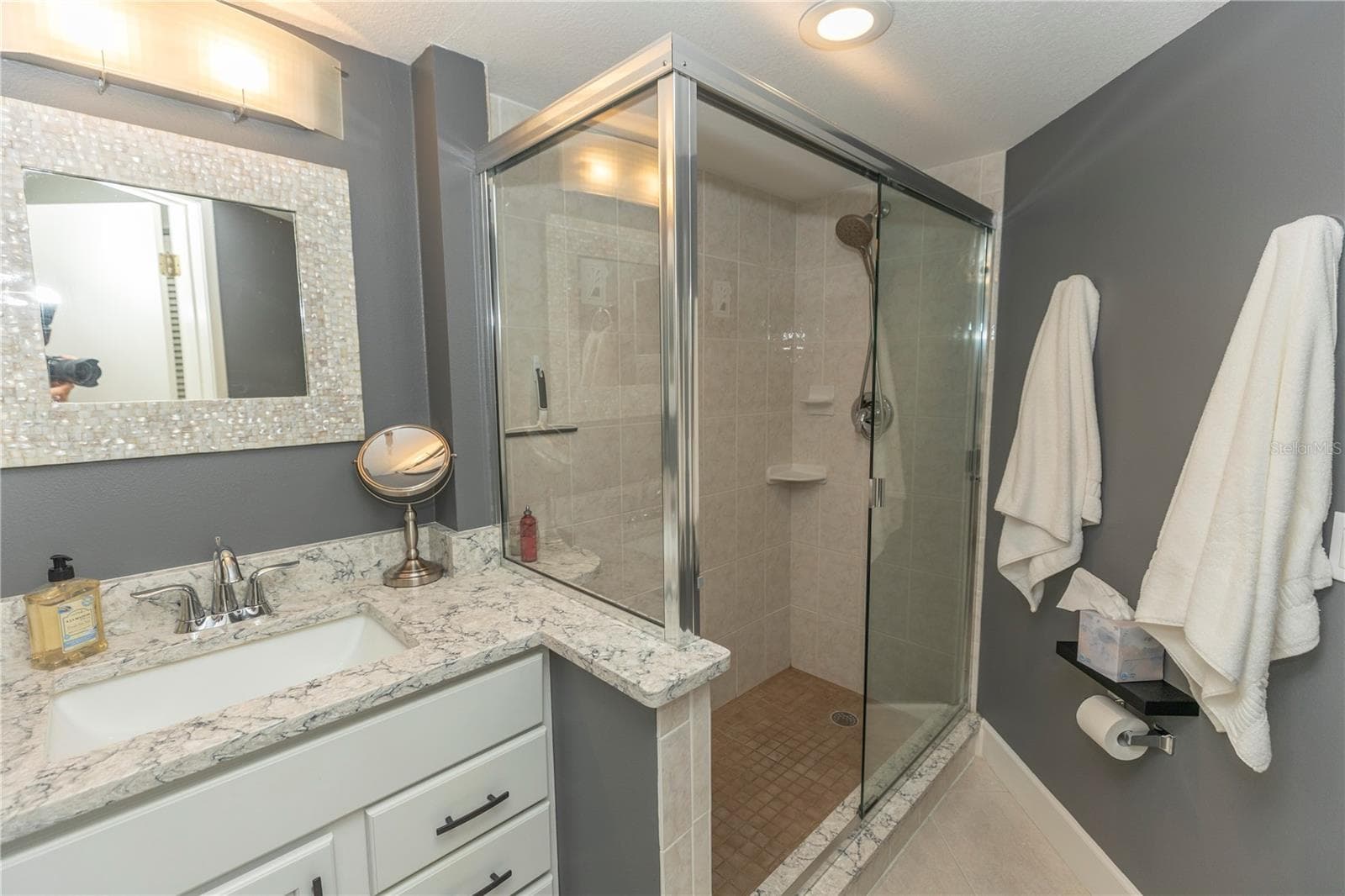 Updated Master Bath With Walk In Shower! - 1401 S MCCALL RD #B-306, ENGLEWOOD