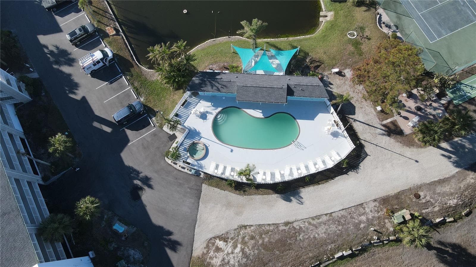 View Of Pool/Spa Area With Outside Bathrooms! - 1401 S MCCALL RD #B-306, ENGLEWOOD