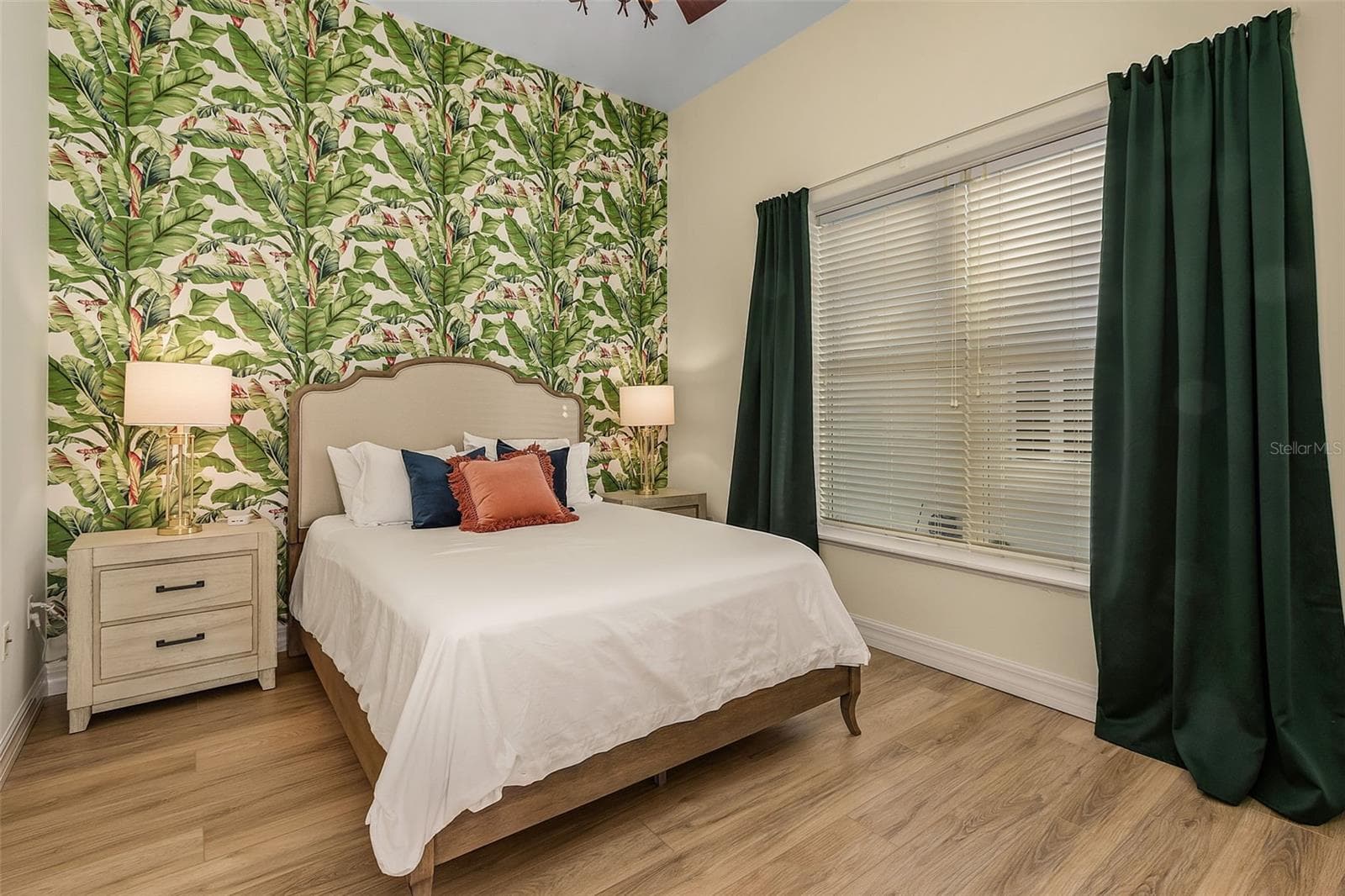 Bedroom 2 on the main floor with full bath down the private hall. - 197 ALBERT LN, PORT CHARLOTTE