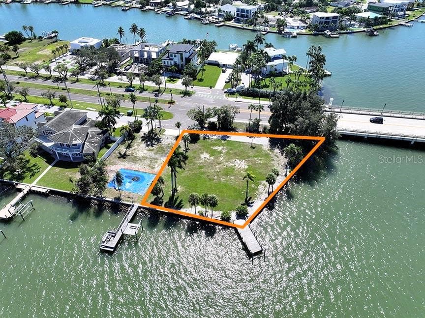 237 feet of Intracoastal Waterfrontage Paradise Lane in Beautiful Treasure Island - 1 PARADISE LN, TREASURE ISLAND