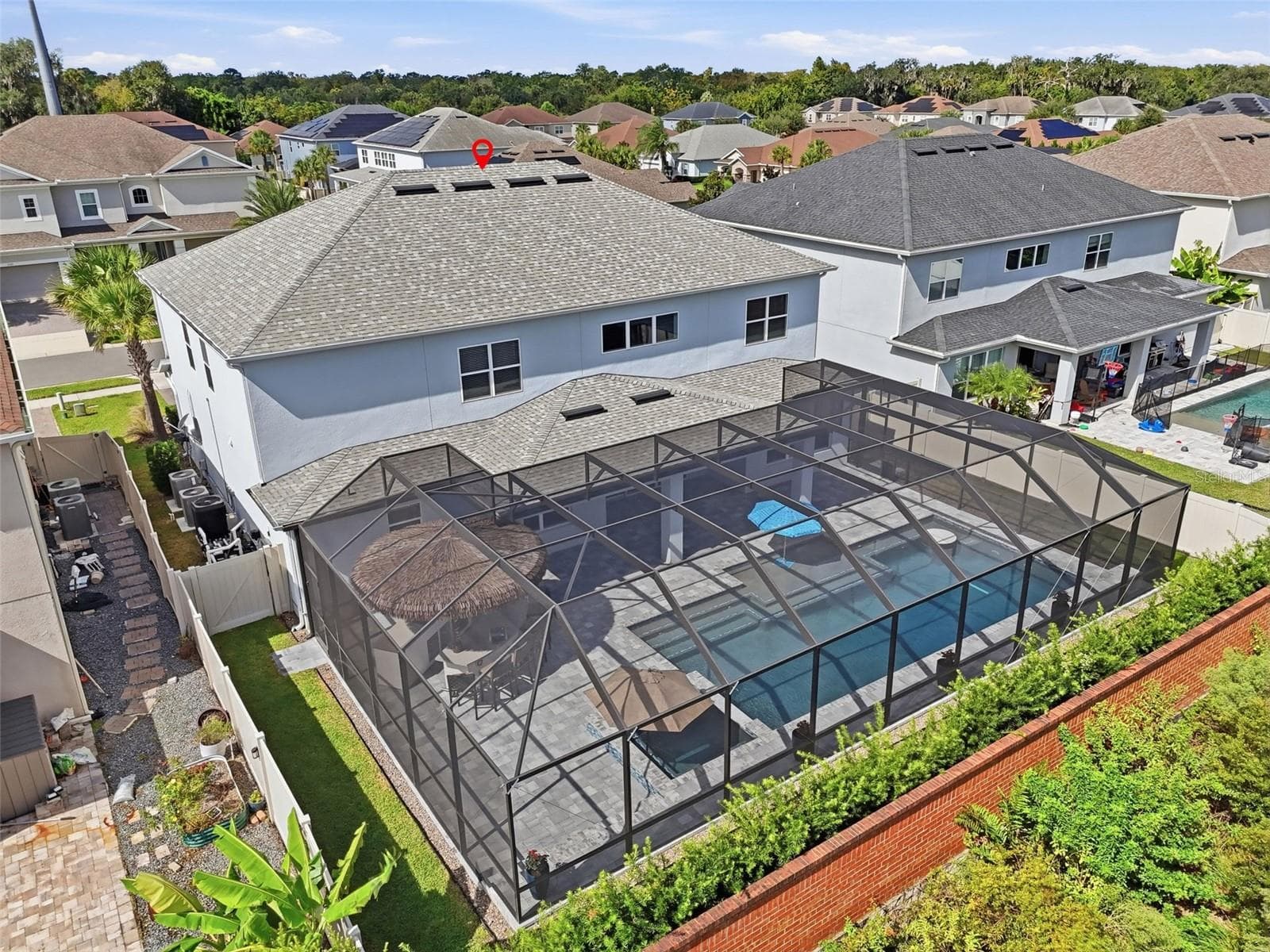 Overhead view of the back of the home - 1552 MYRTLE OAKS TRL, OVIEDO