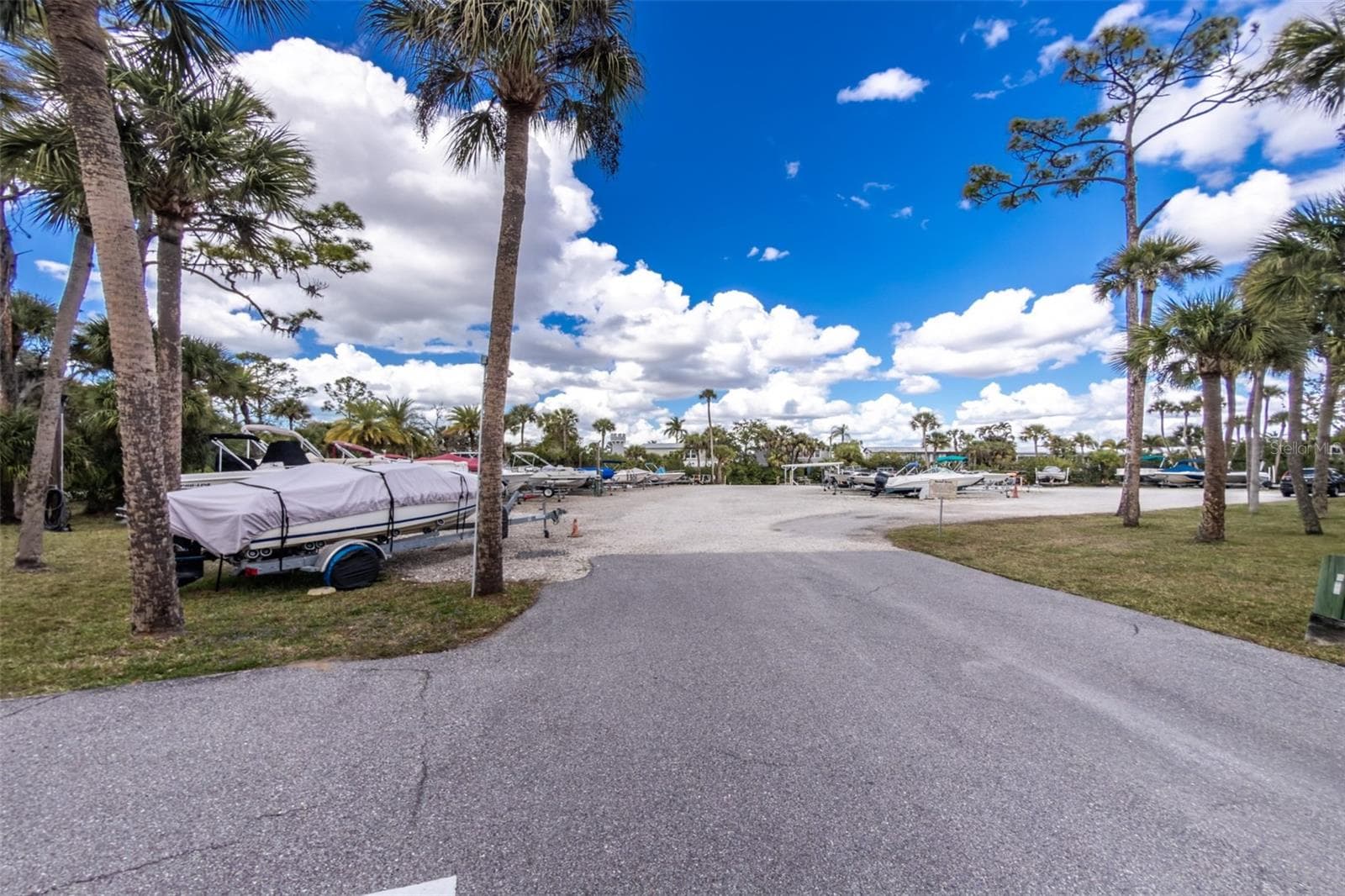 residents boat and trailer parking area (ramp is straight ahead for easy access) - 39 CROWN POINT DR, NOKOMIS