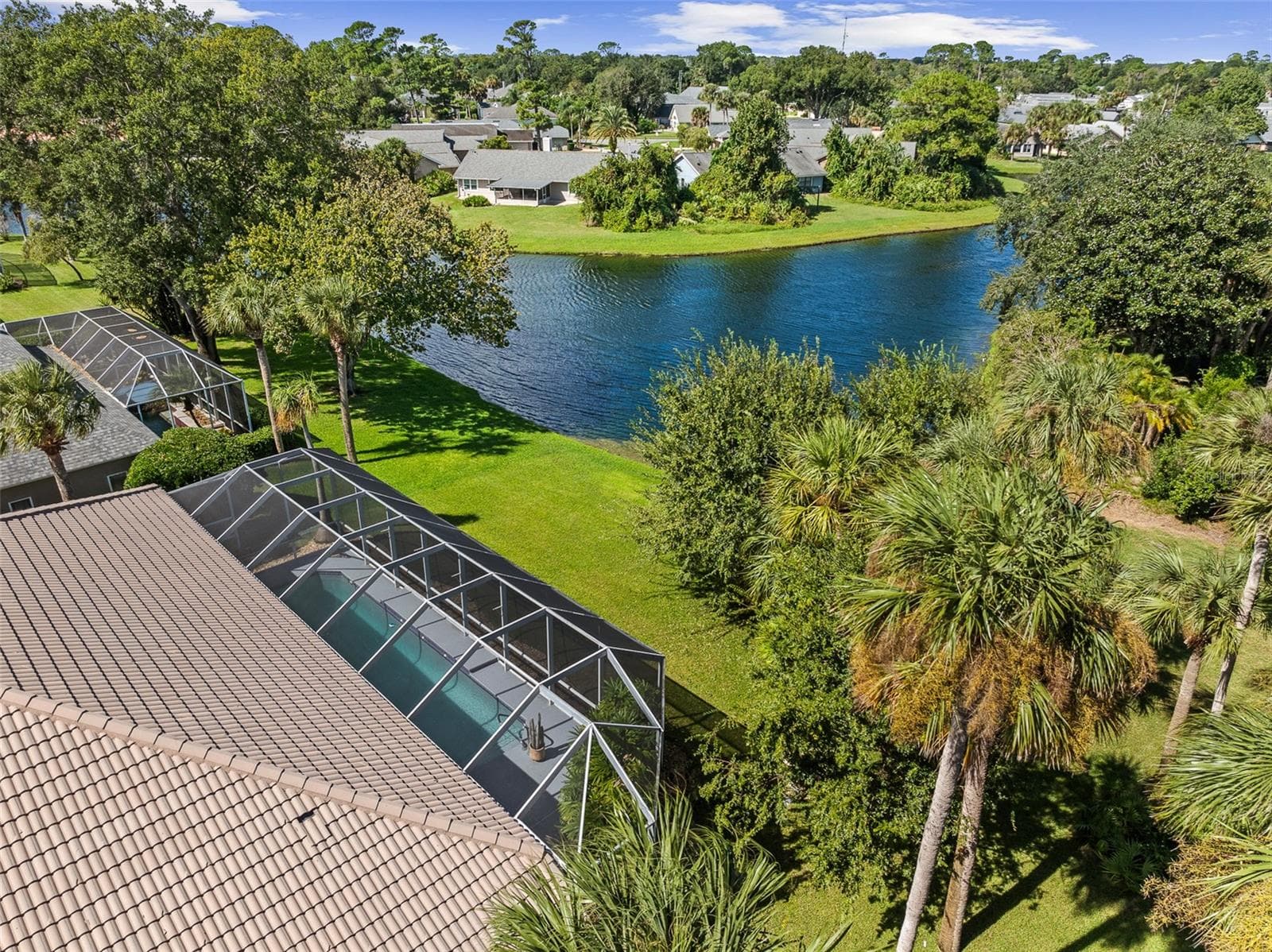Backyard Drone View - 993 MORI CT, PORT ORANGE