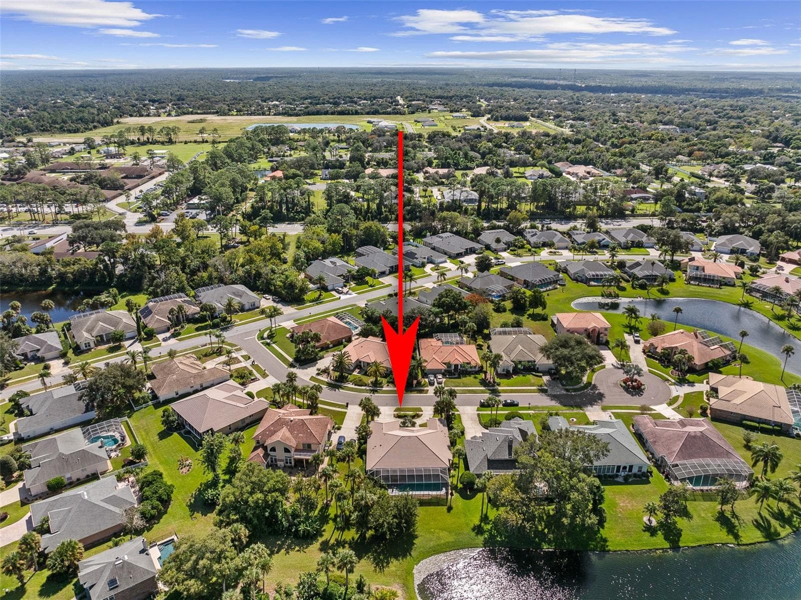 Drone View w/ Arrow - 993 MORI CT, PORT ORANGE