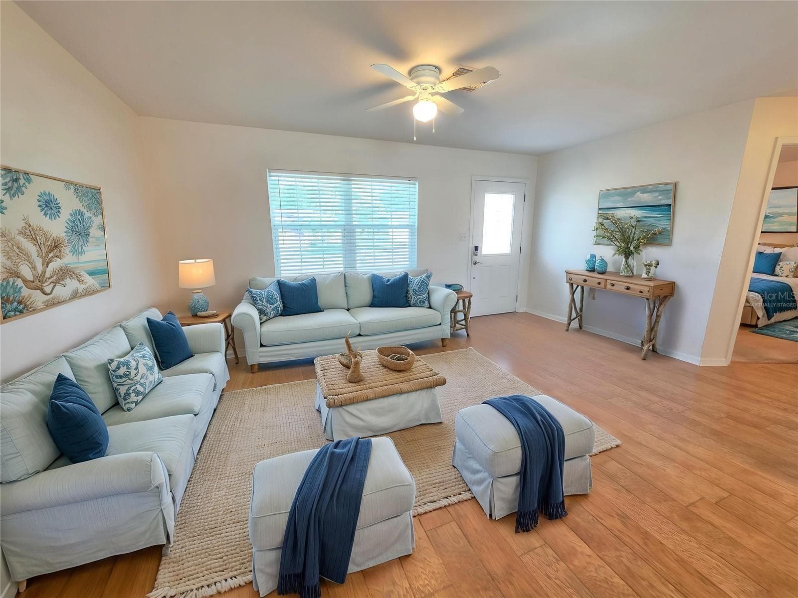 Virtually Staged Living Room - 8630 FOX HOLLOW DR, PORT RICHEY