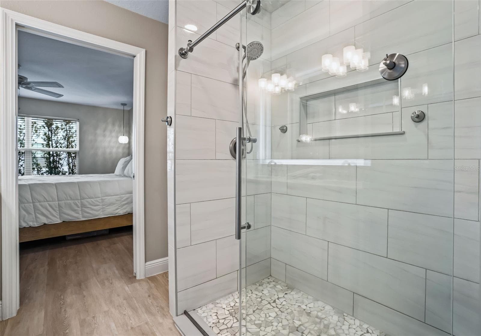 Primary shower - 3229 DRESSENDORFER DR, THE VILLAGES