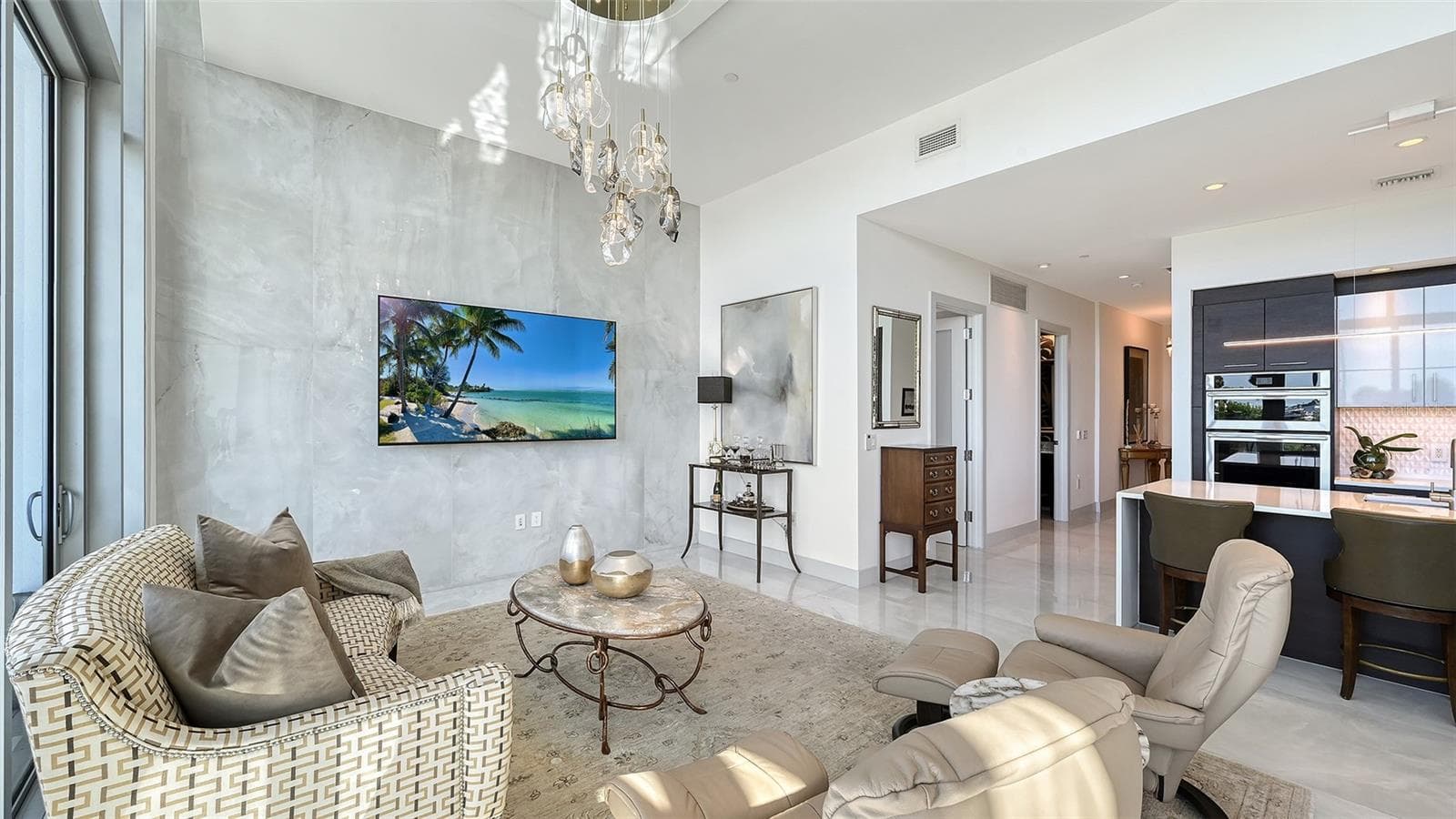 All windows feature custom, professionally installed automated blinds for effortless light and privacy control. - 1155 N GULFSTREAM AVE #207, SARASOTA