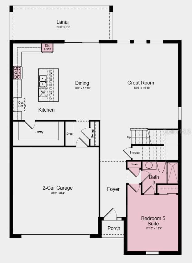 Additional Highlights Include: shower only at first floor bath, whole house 8' interior doors, whole house baseboard upgrade, and pre-plumbed for future laundry sink. - 3020 PARAPET TERRACE PL, PLANT CITY