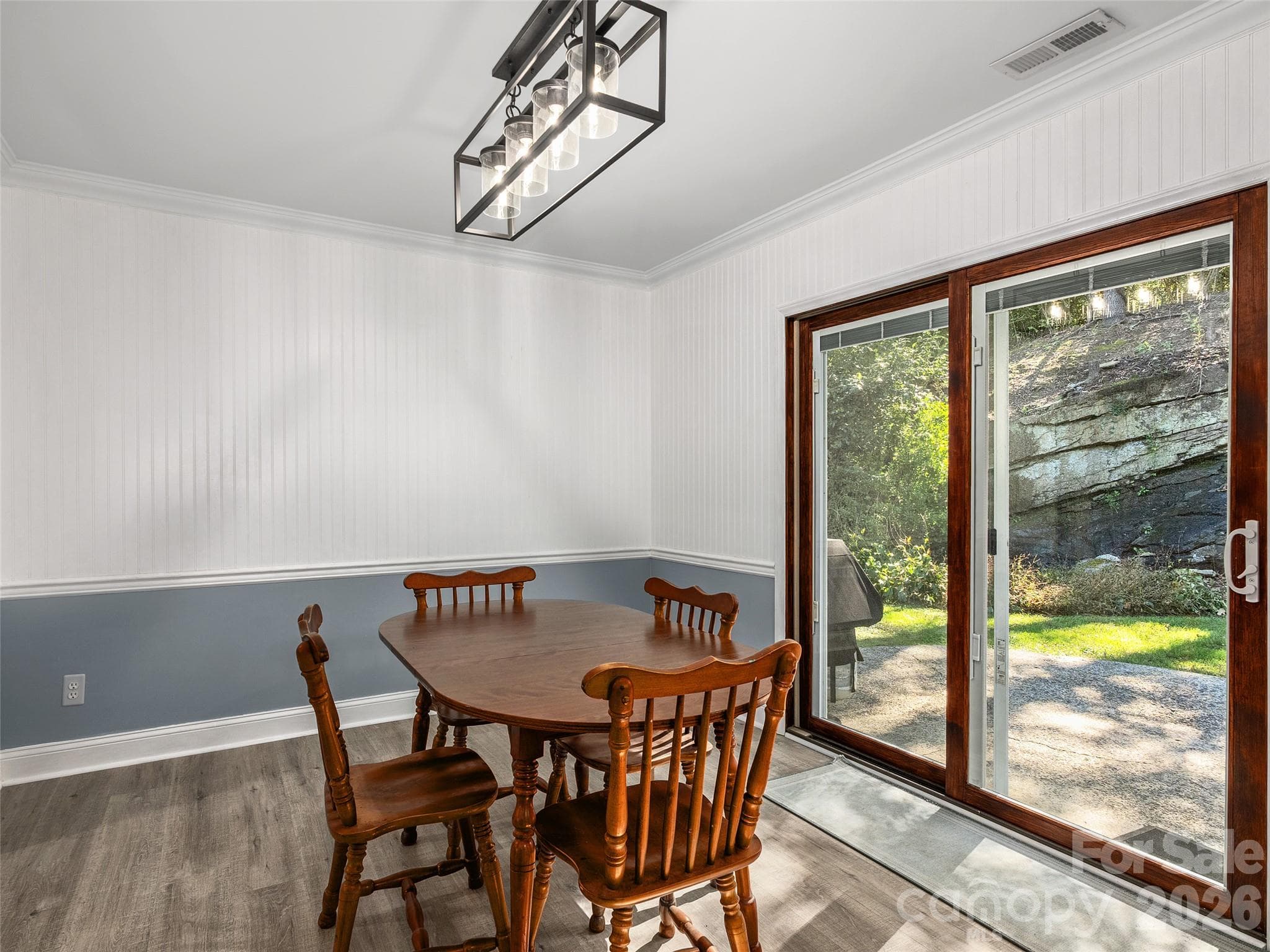 Dining Room with lovely doors out to a patio - 110 Shelly Drive, Hendersonville