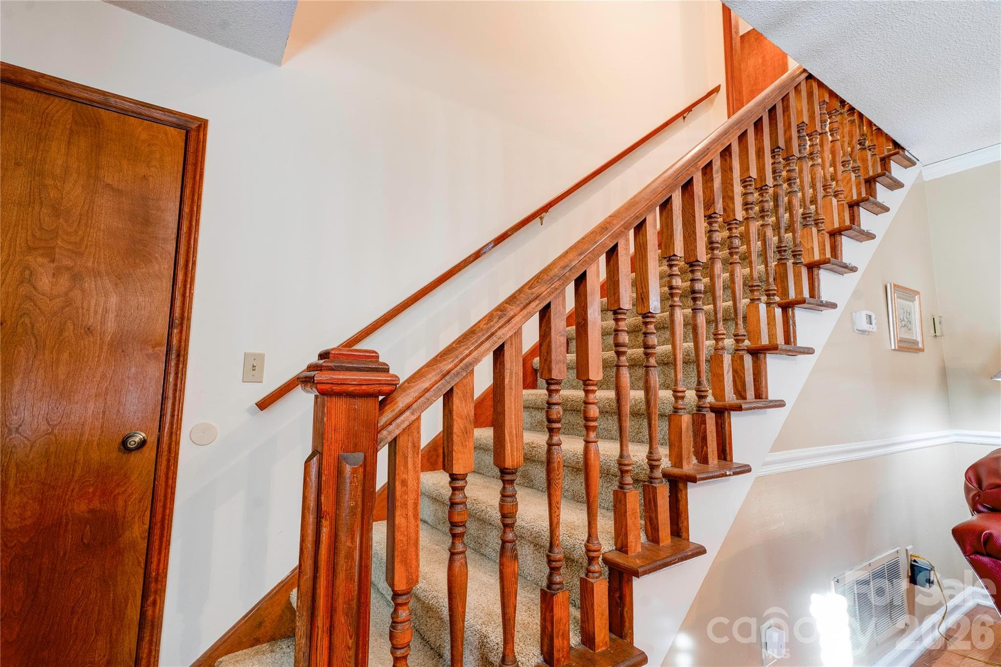 Stairs to Upper Level - 1550 Burke Road, Shelby