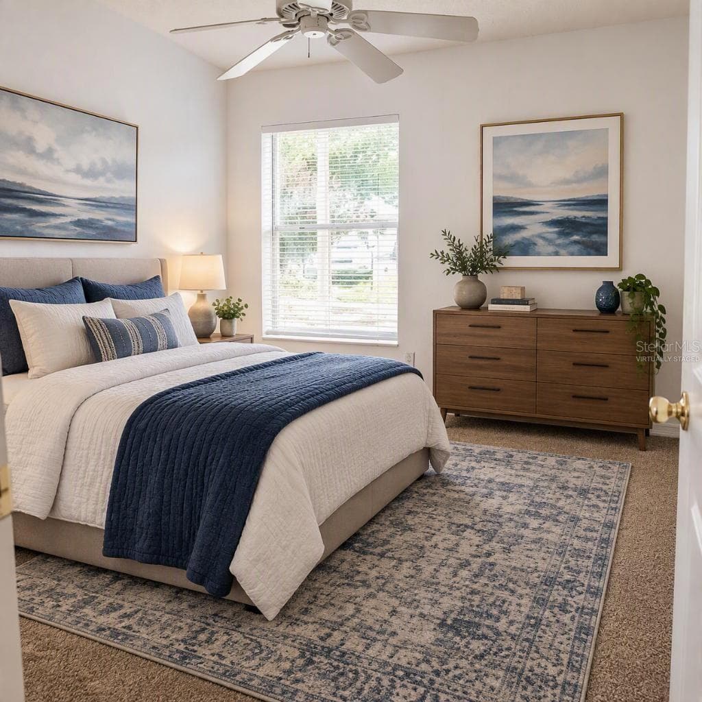 Virtually staged 2nd bedroom - 2160 EOLA CT, OVIEDO