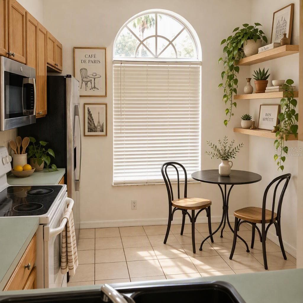Virtually staged kitchen - 2160 EOLA CT, OVIEDO