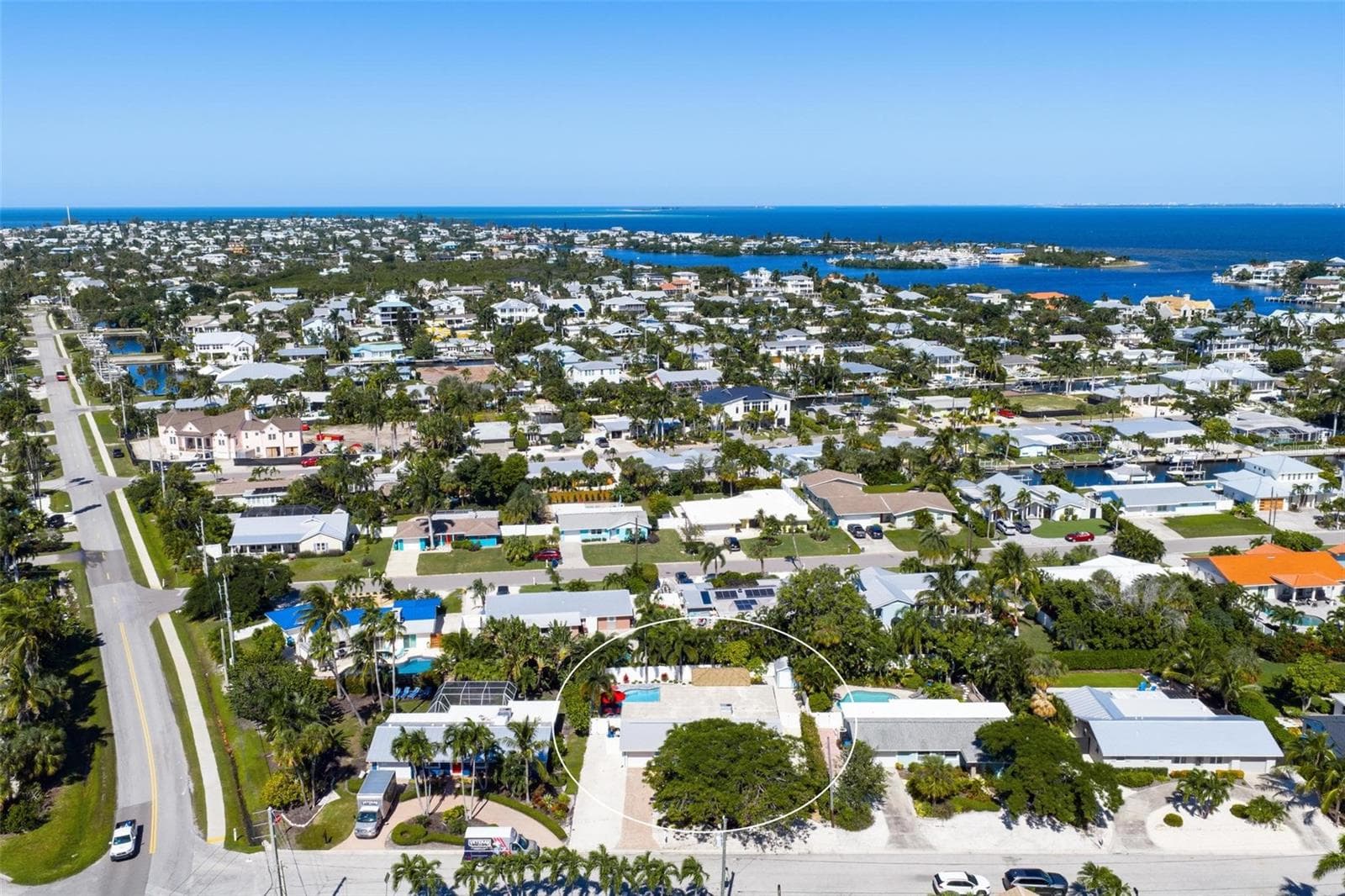 Aerial views to the north - 504 69TH ST, HOLMES BEACH