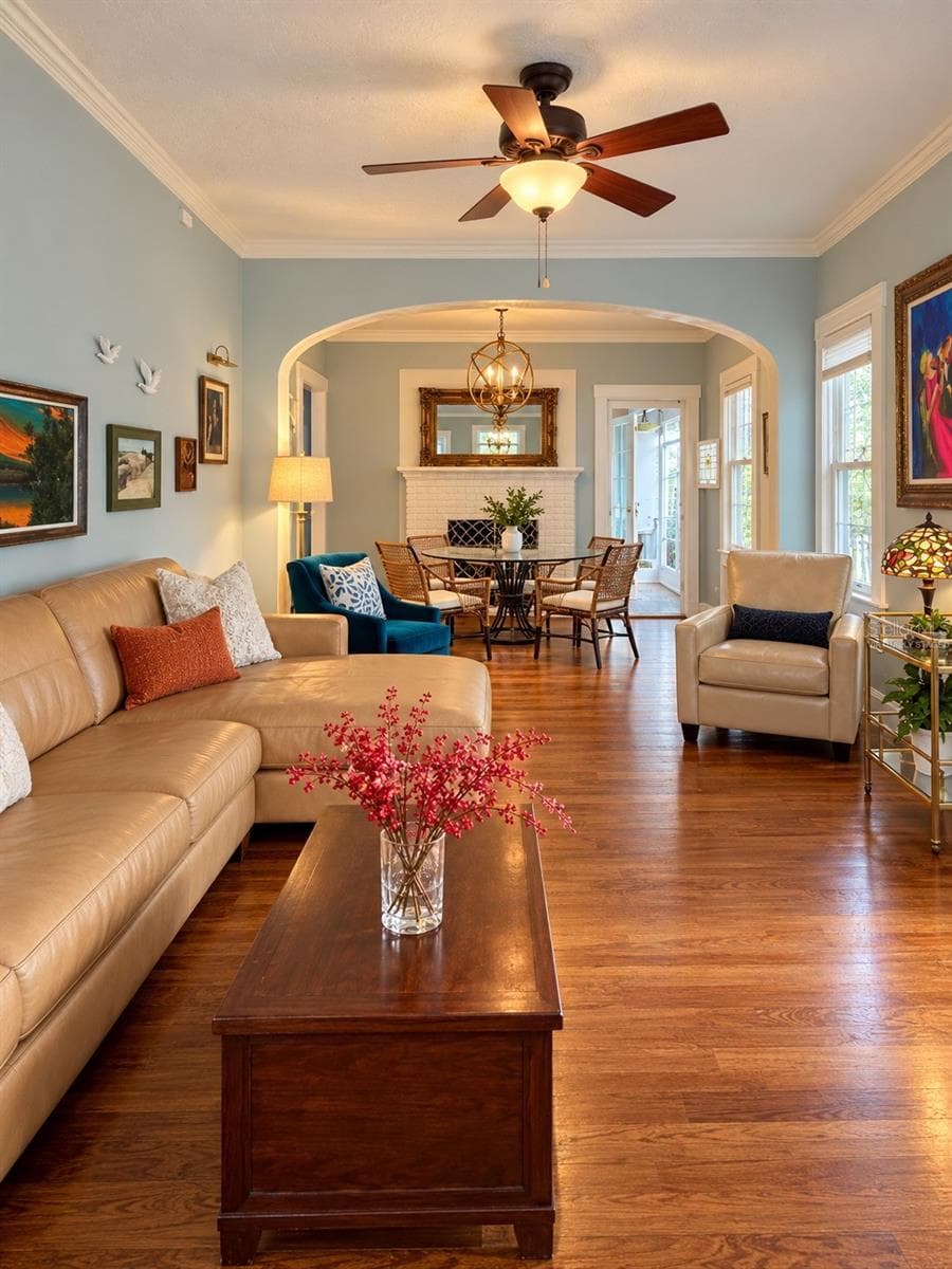 Living Room - Virtually Staged - 1777 ALTA VISTA ST, SARASOTA