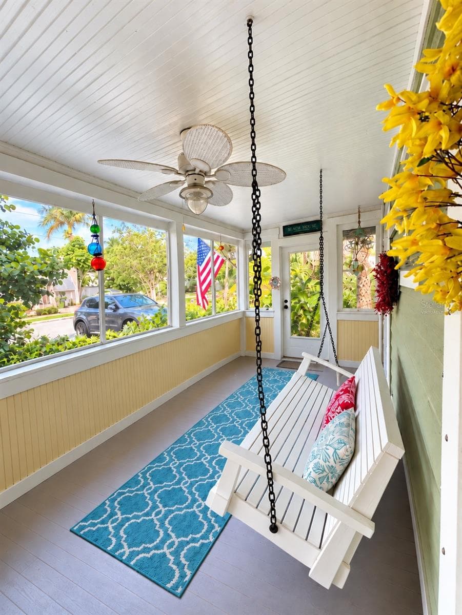 Front Porch - Virtually Staged - 1777 ALTA VISTA ST, SARASOTA