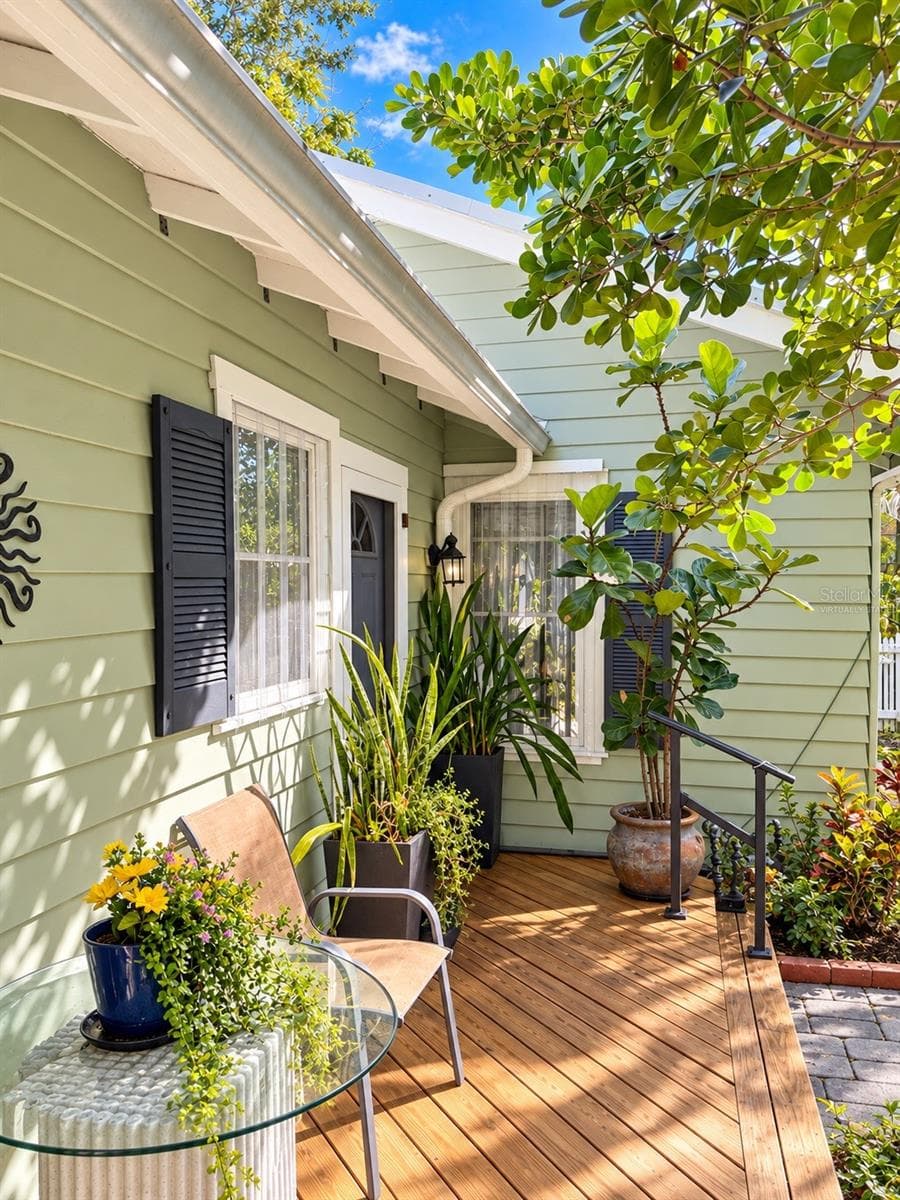 Backyard Porch - Virtually Staged - 1777 ALTA VISTA ST, SARASOTA