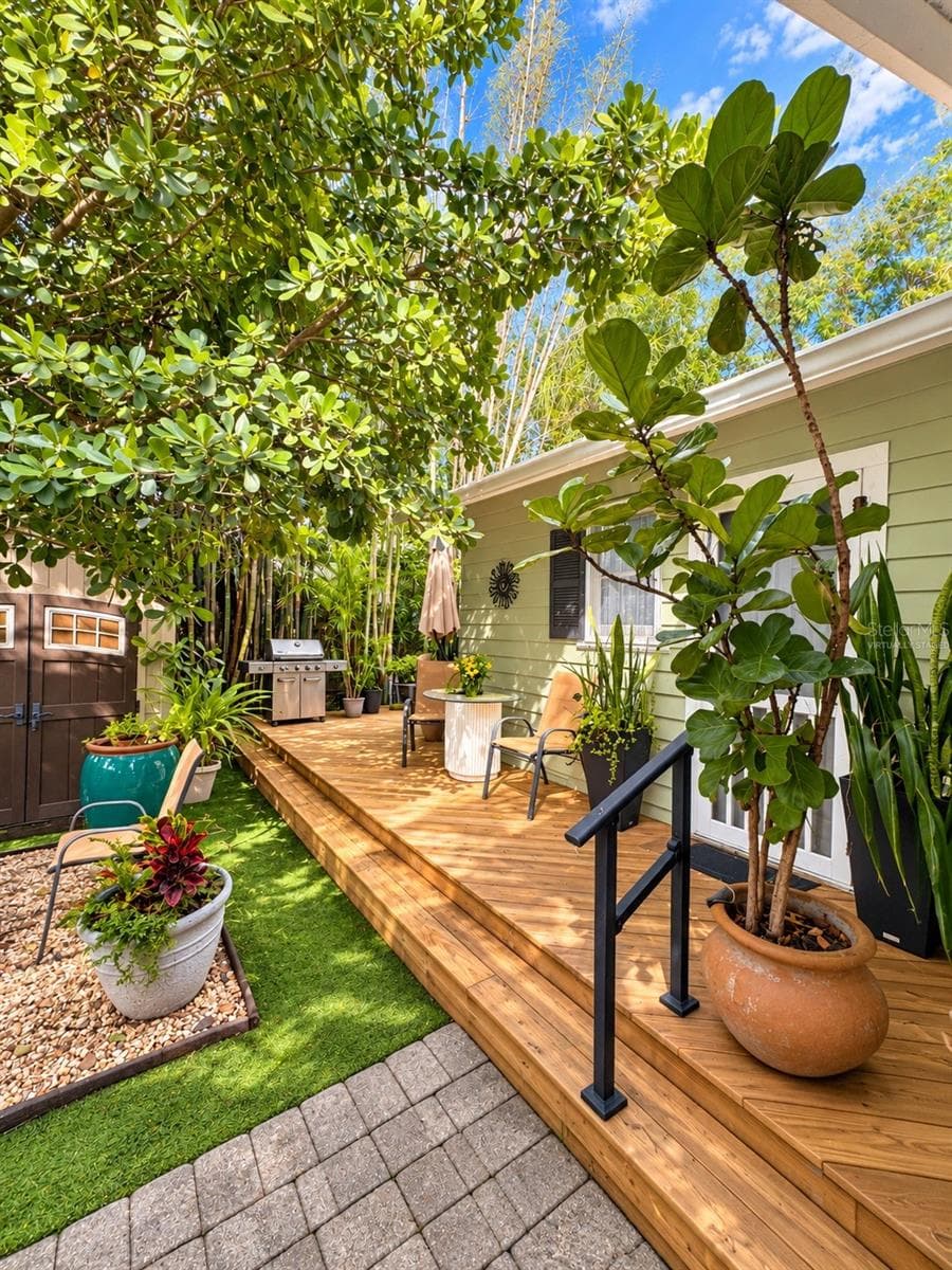 Backyard - Virtually Staged - 1777 ALTA VISTA ST, SARASOTA