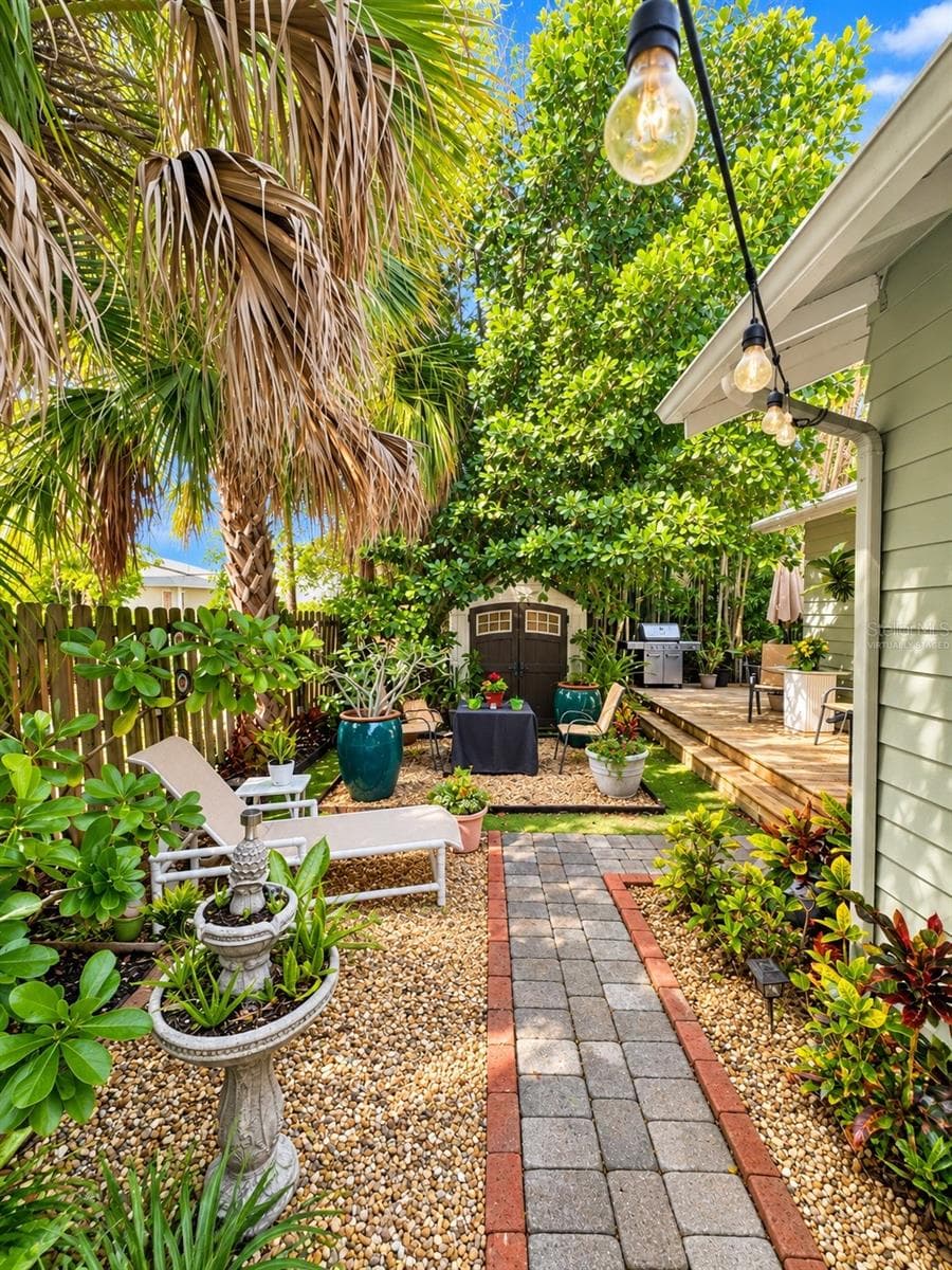 Backyard - Virtually Staged - 1777 ALTA VISTA ST, SARASOTA