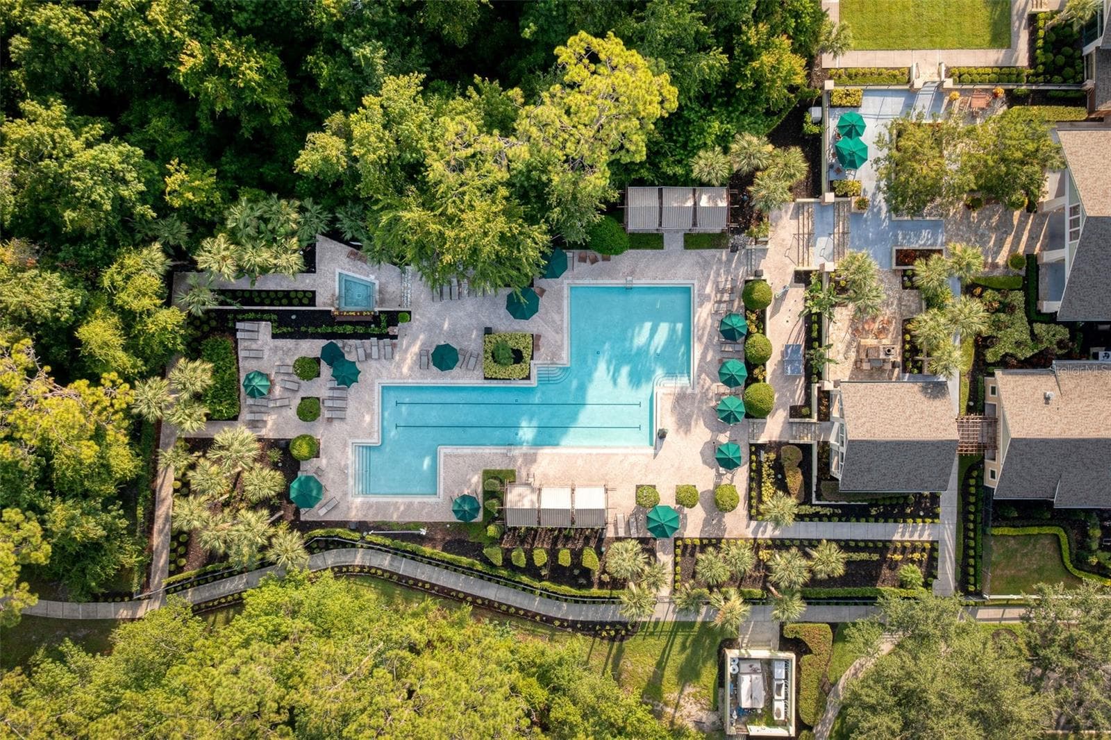 Aerial view of Artisan Club Pool & Spa - 1231 WRIGHT CIR #108, CELEBRATION