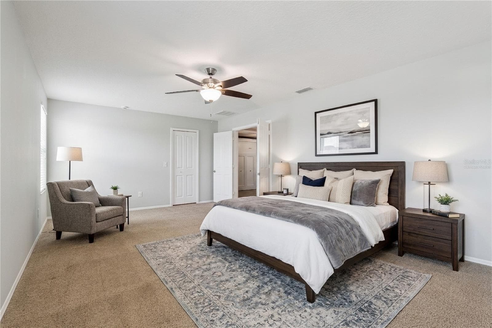 Virtually staged primary suite - 13612 LARANJA ST, CLERMONT