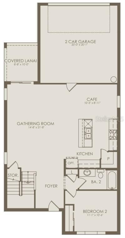 Floor Plan - Floor One - 5064 OAK SEED WAY, ST CLOUD