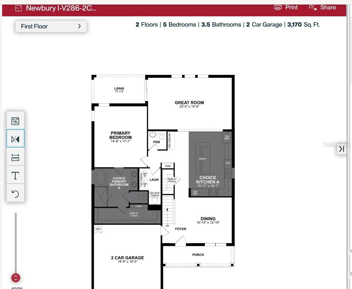 Floorplan - 952 VINEYARD RIDGE RD, MINNEOLA