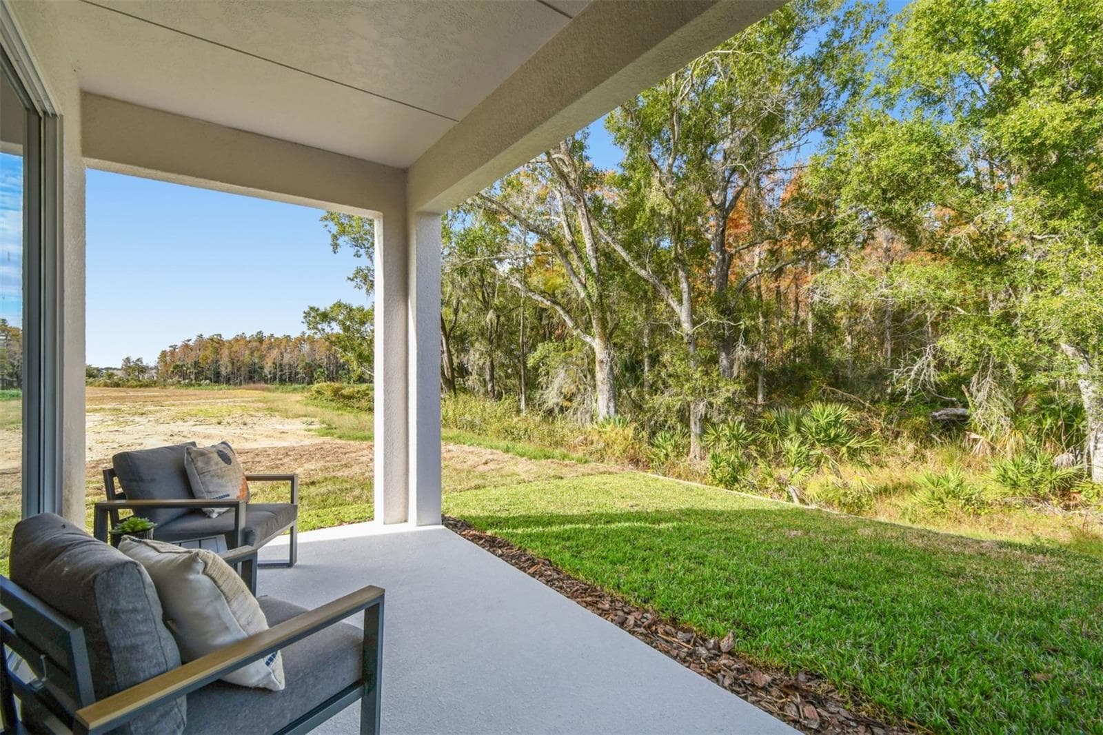 Rear Porch - 3611 YELLOW CASSIA DR, WESLEY CHAPEL