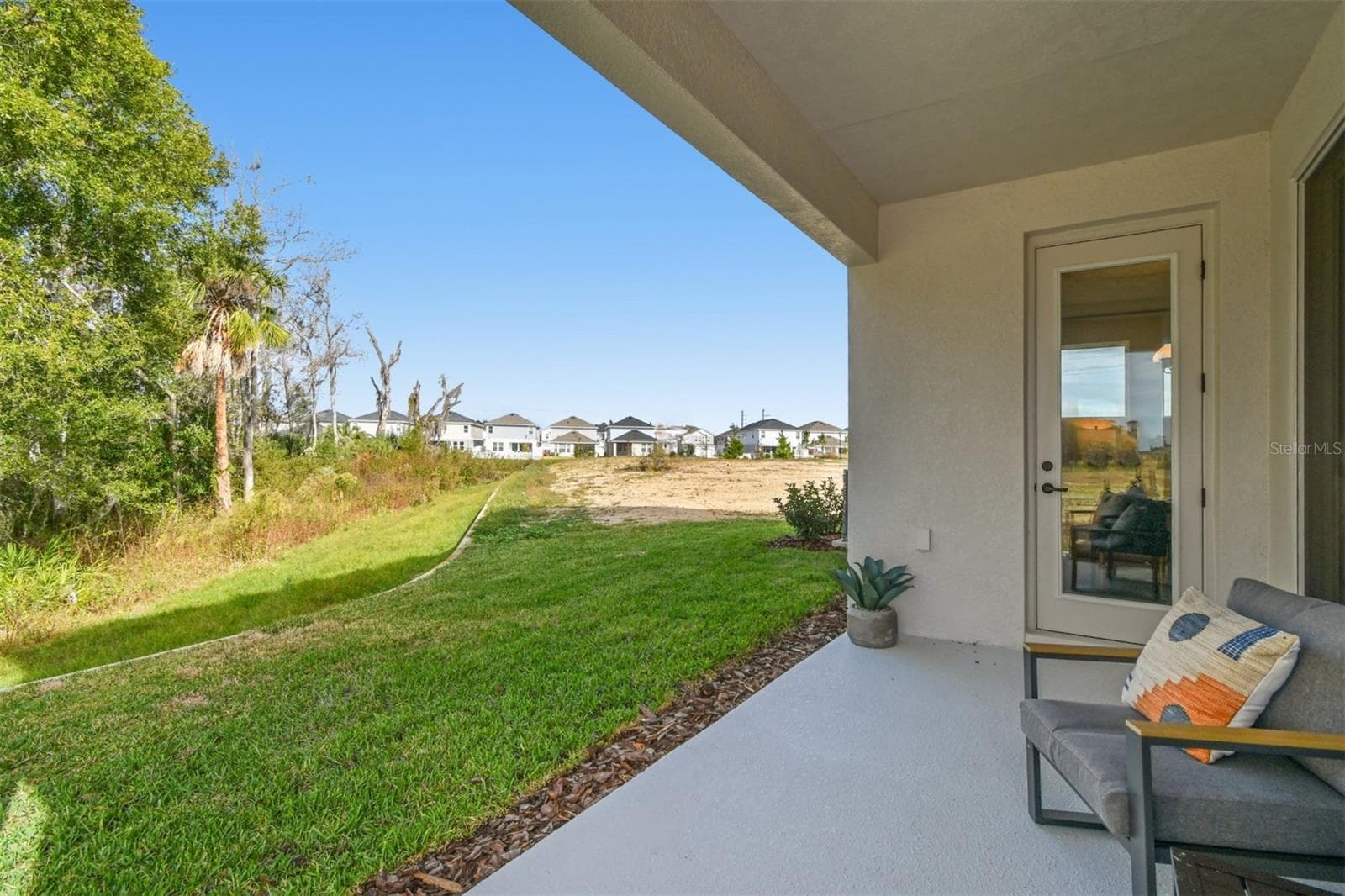 Rear Porch - 3611 YELLOW CASSIA DR, WESLEY CHAPEL